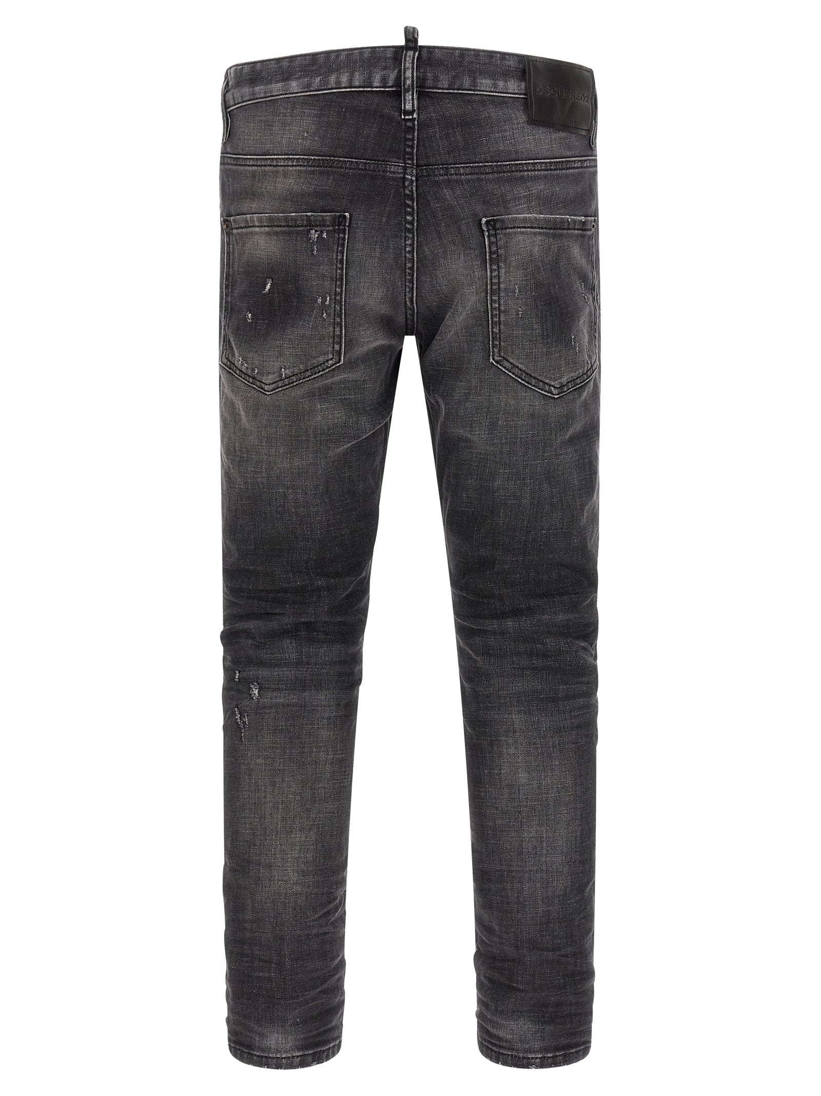 Dsquared² Gray Cotton Skinny Jeans