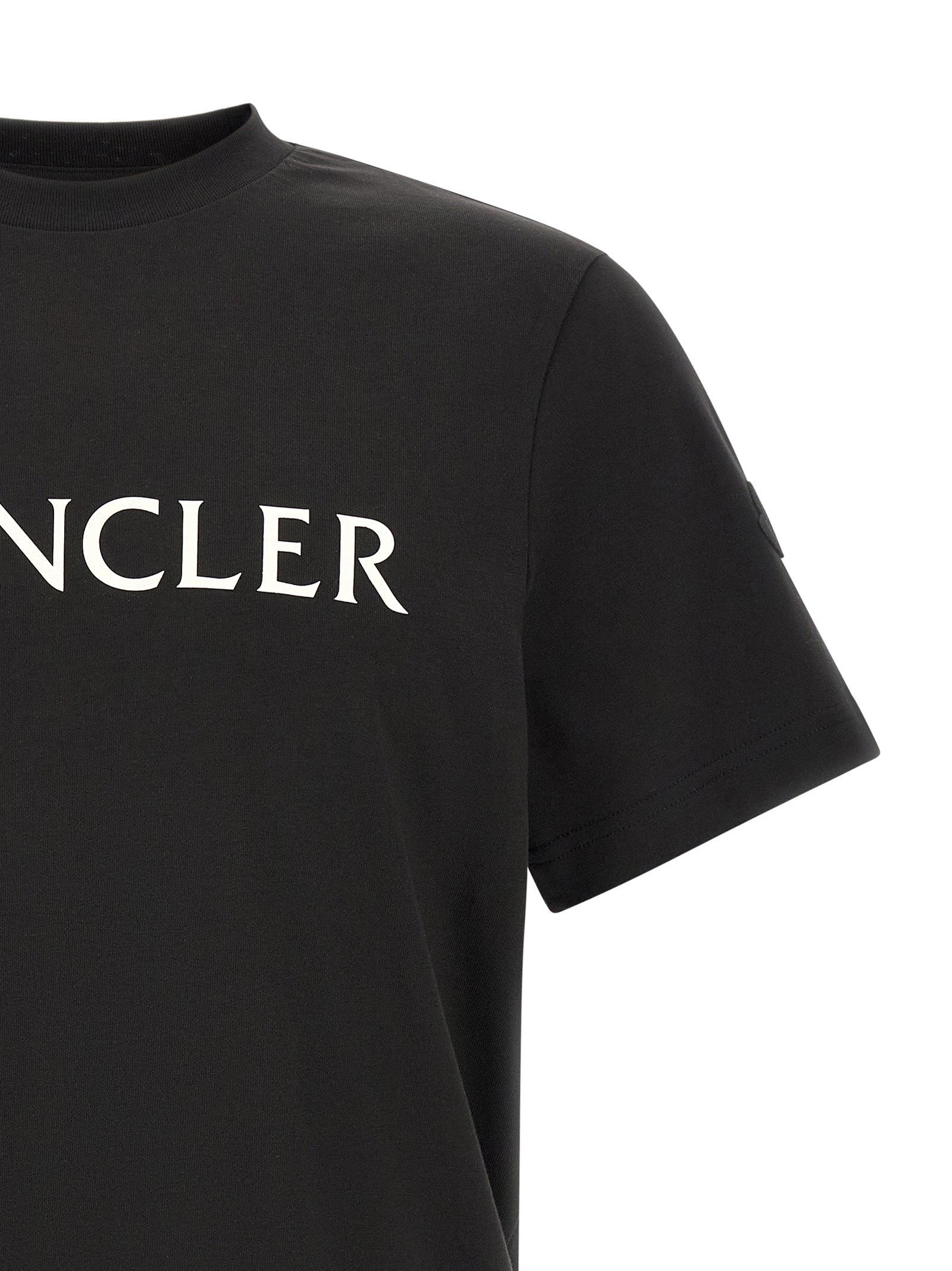 Moncler Black Cotton T-Shirt