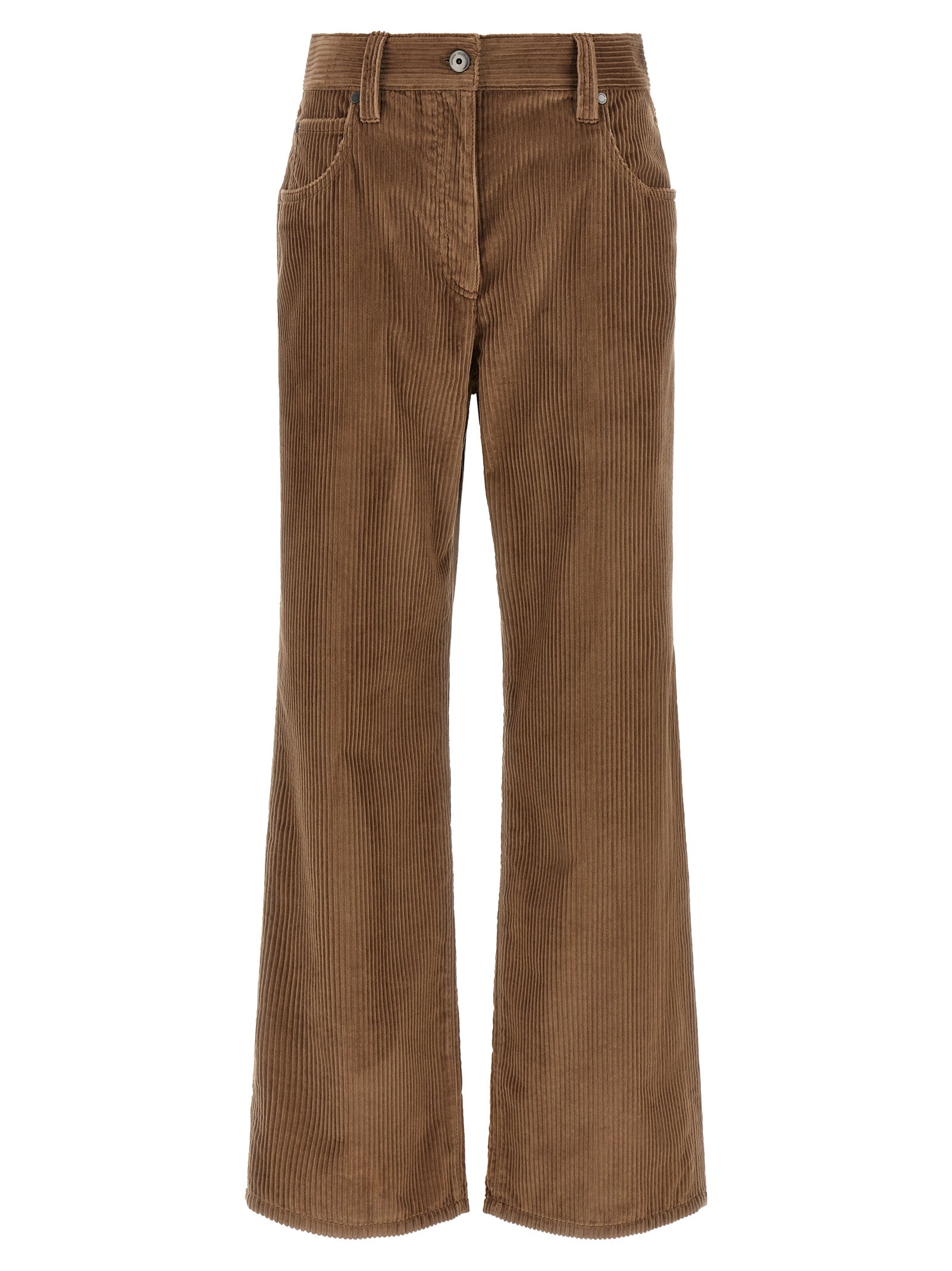 Brunello Cucinelli Brown Cotton Casual Pants