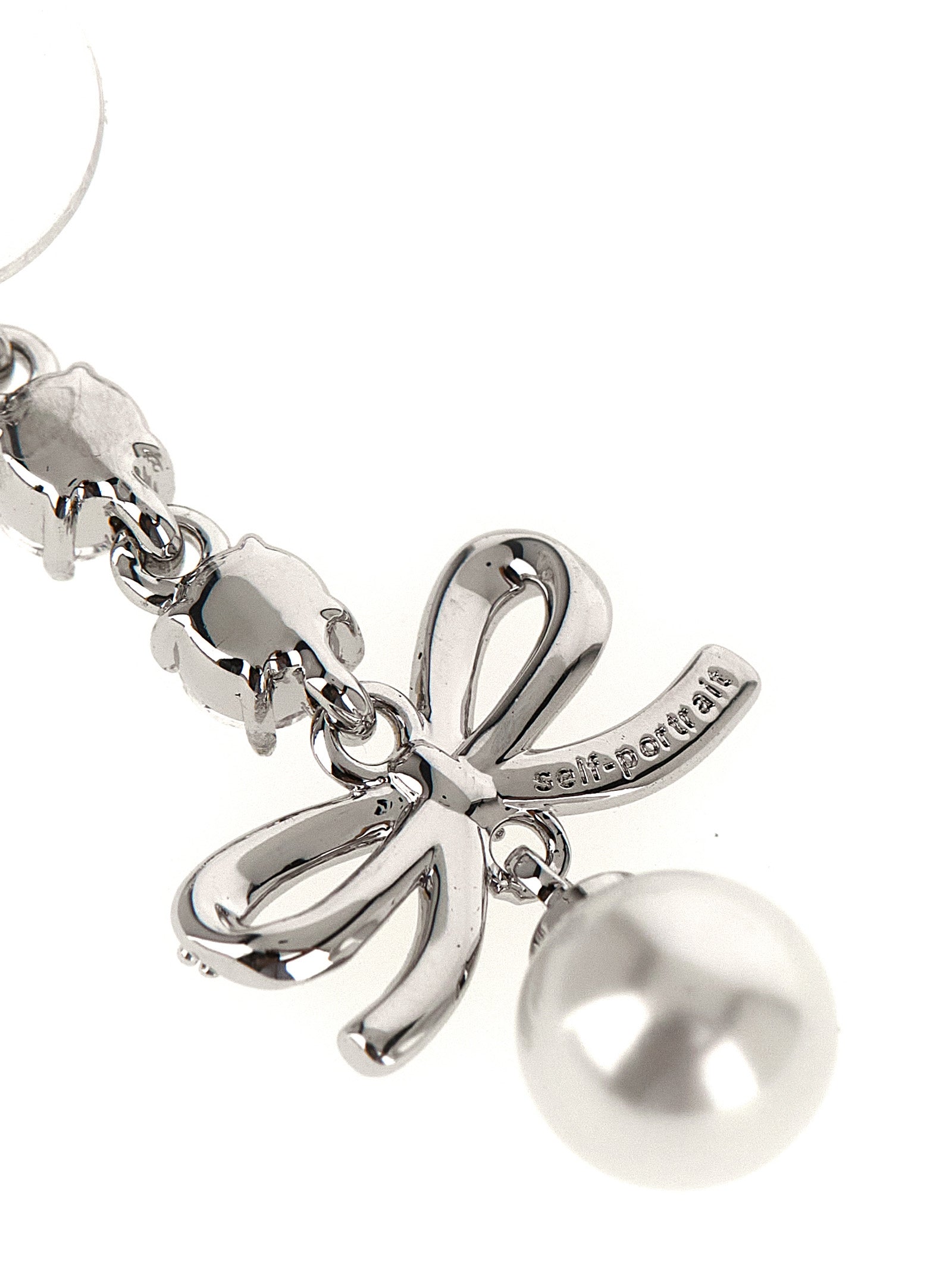 Self-Portrait Silver Brass Earrings