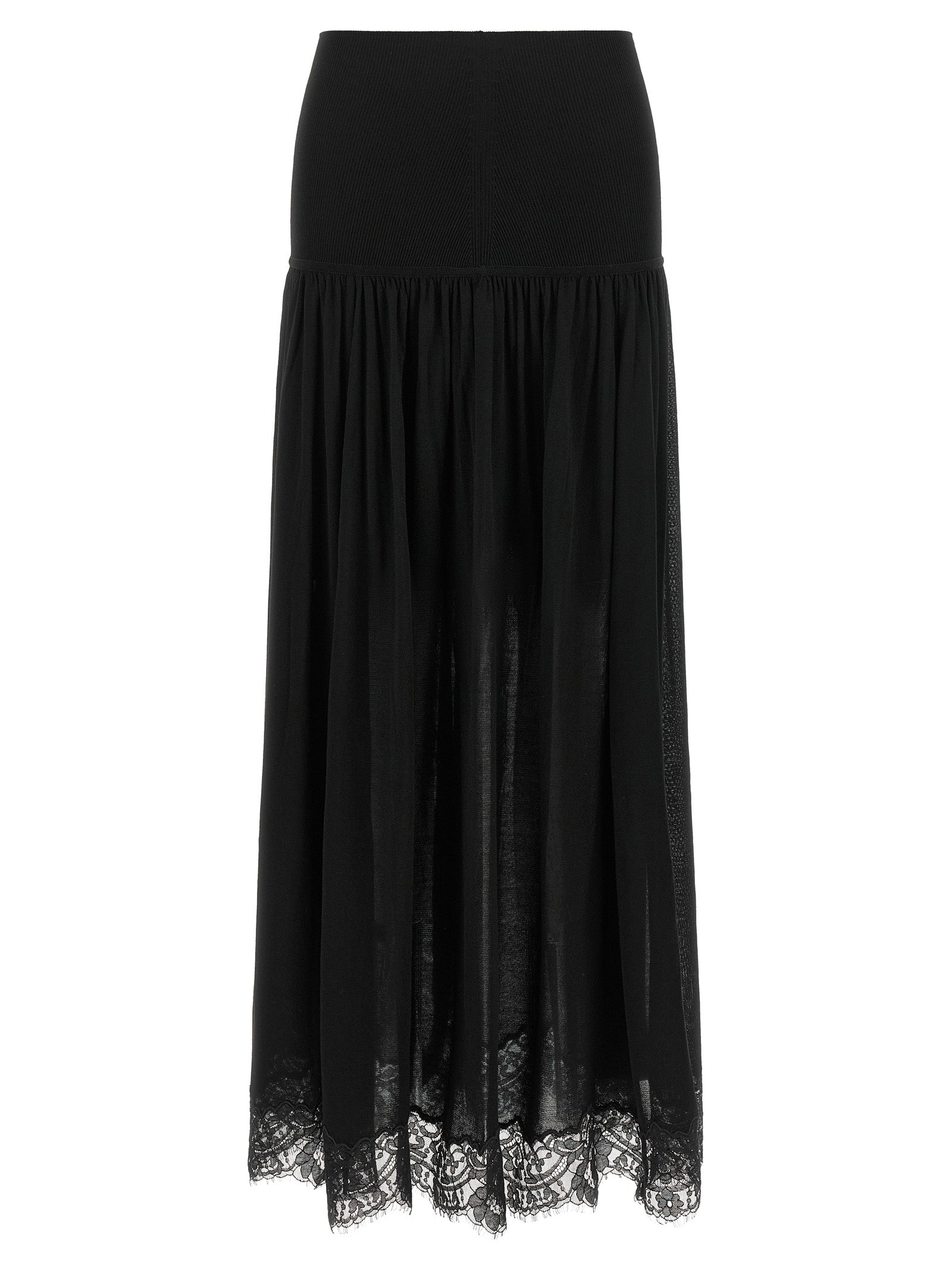Zimmermann Black Lyocell Mini Skirt