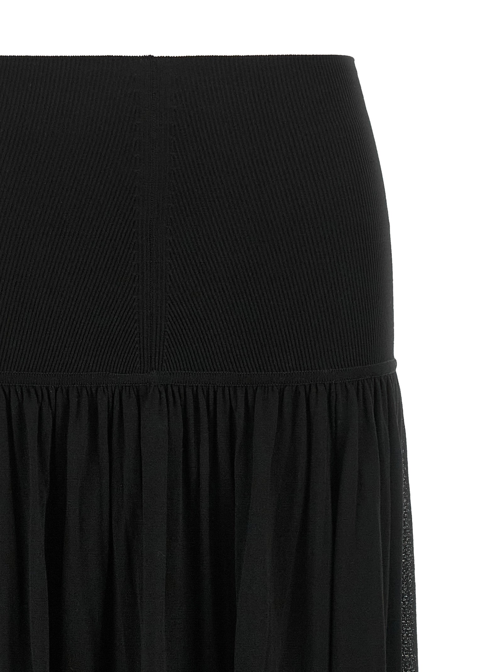 Zimmermann Black Lyocell Mini Skirt