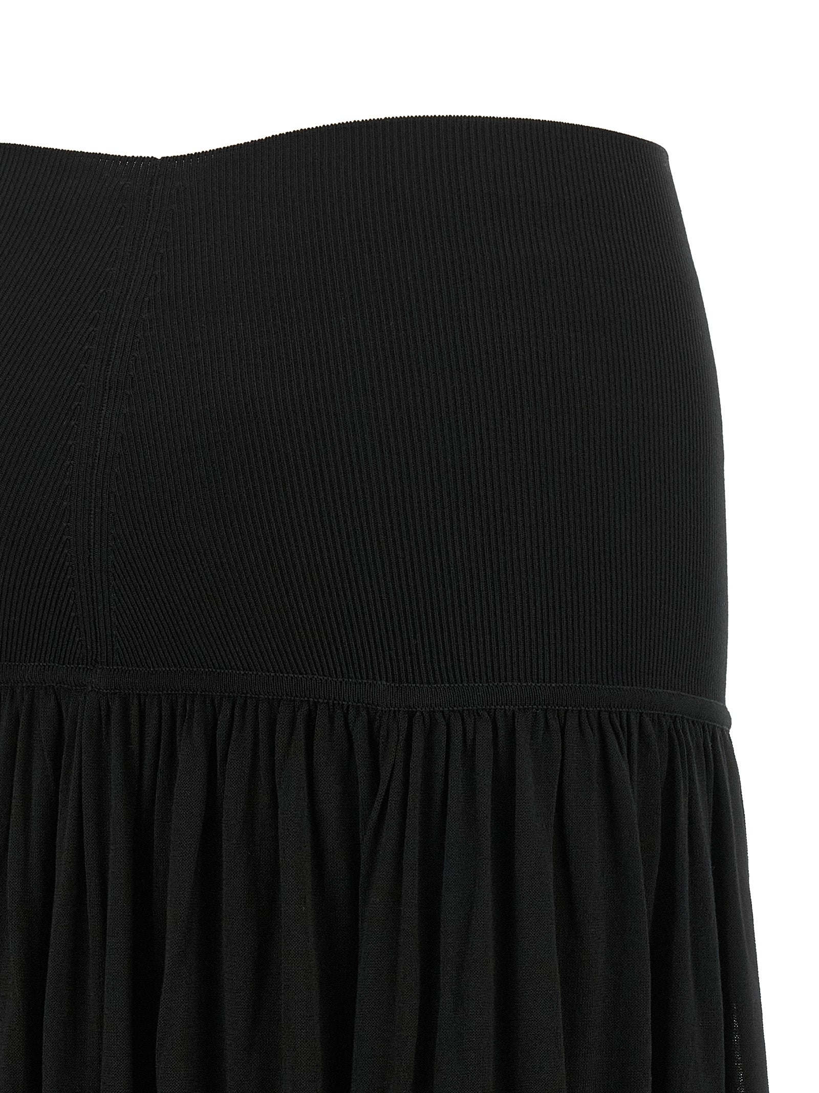 Zimmermann Black Lyocell Mini Skirt