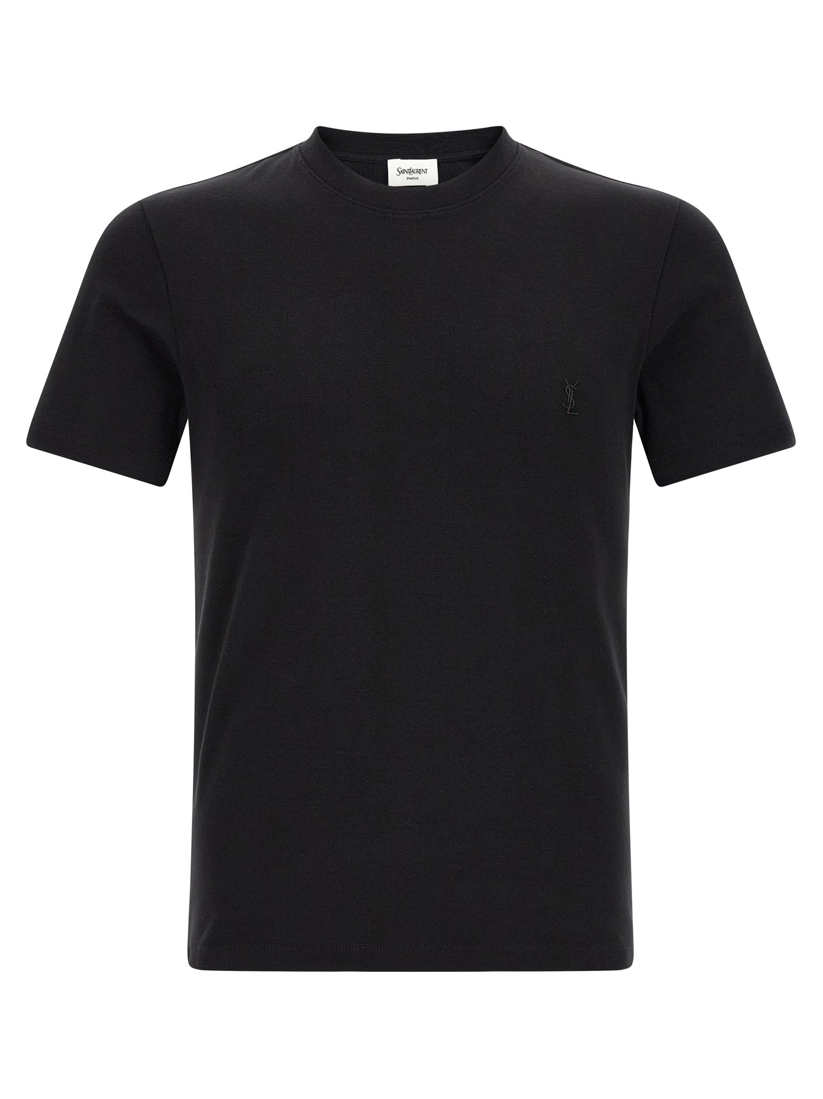 Saint Laurent Black Cotton T-Shirt