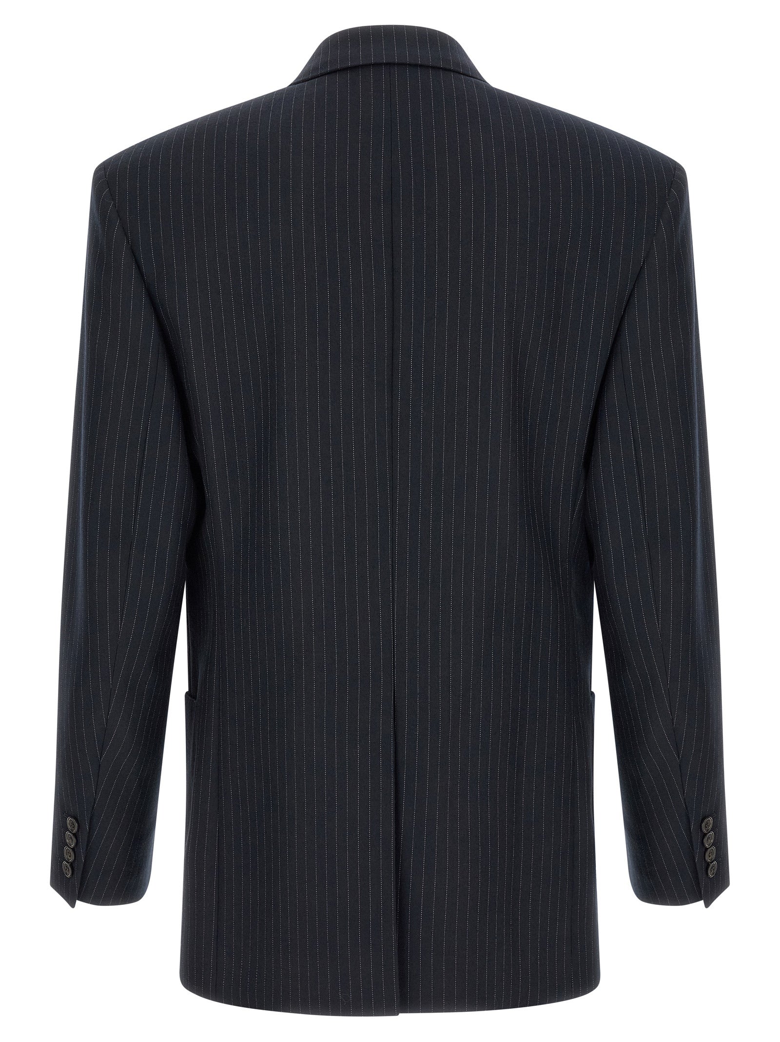 Saint Laurent Blue Wool Blazer