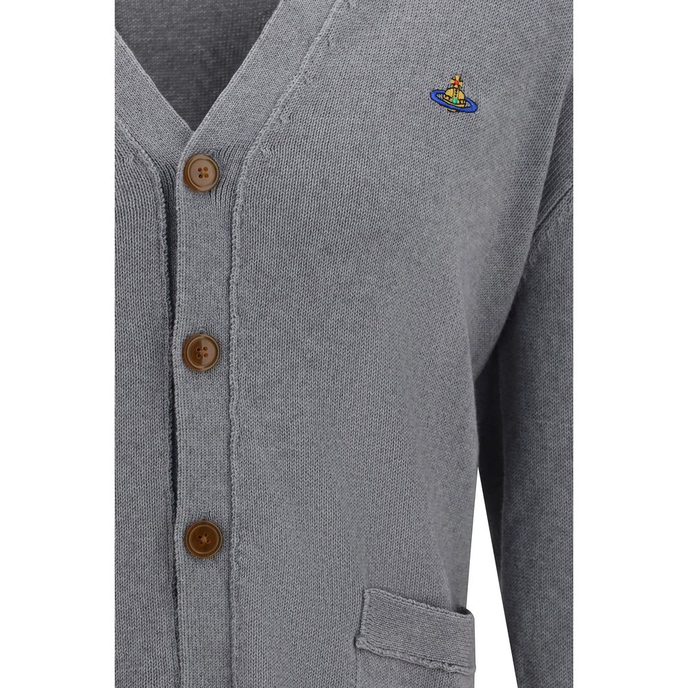 Vivienne Westwood Gray Cotton Cardigan