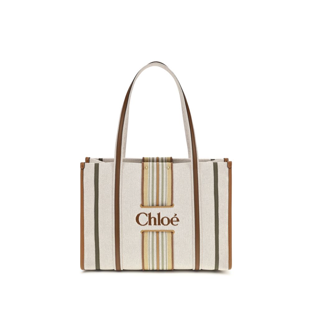 Chloé Beige Cotton Shoulder Bag