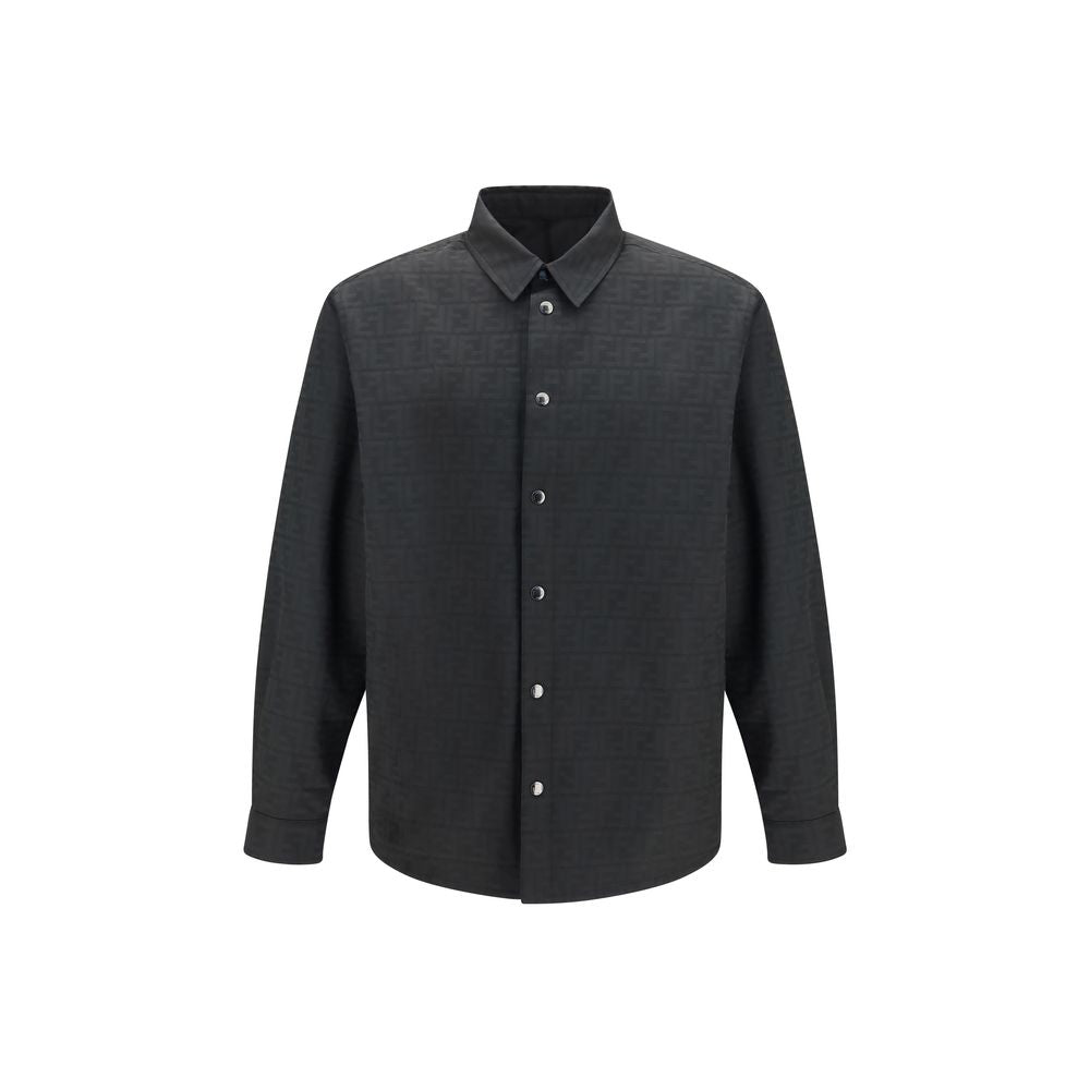 Fendi Black Polyester Pattern Shirt