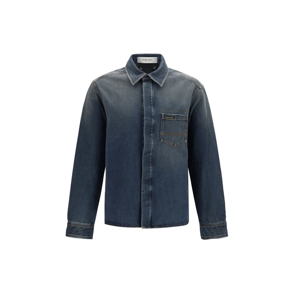 Golden Goose Blue Denim Shirt