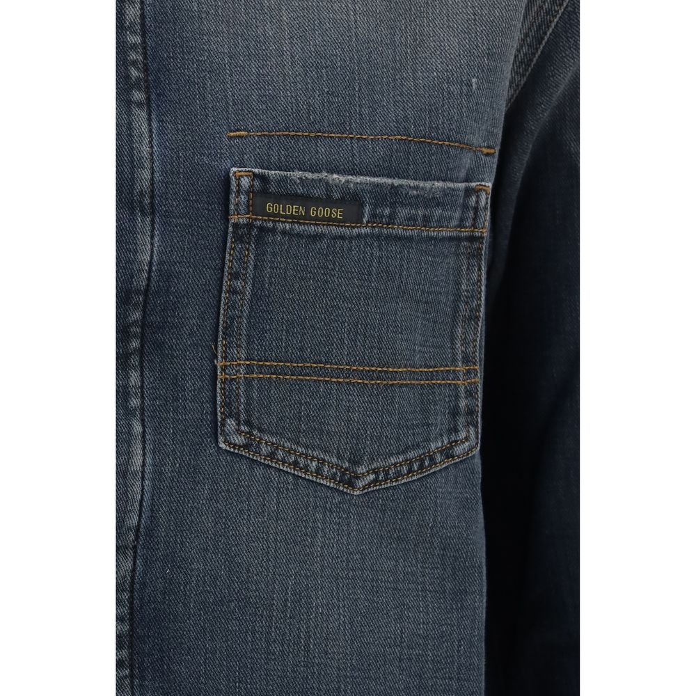Golden Goose Blue Denim Shirt