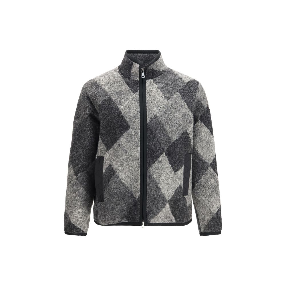 Moncler Gray Wool Oves Aries Sweatshirt