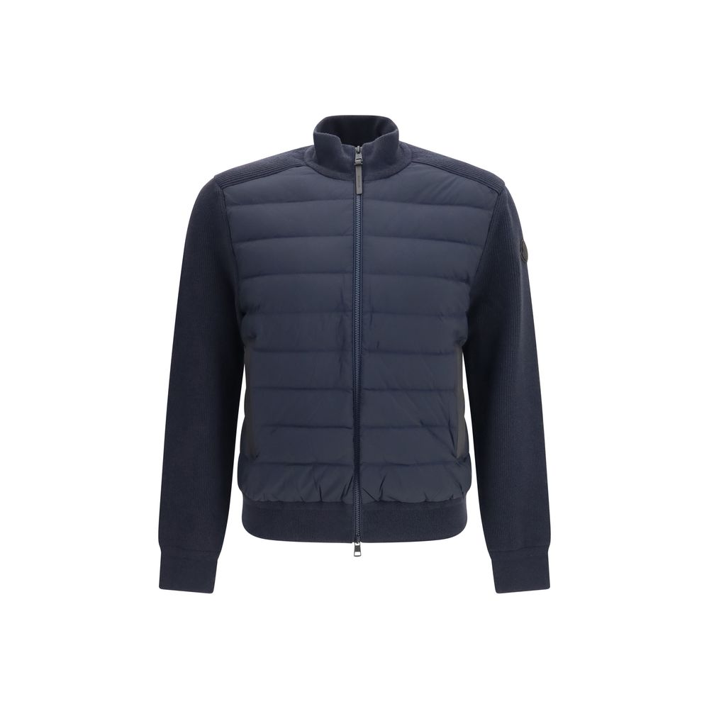 Moncler Blue Wool Oves Aries Sweatshirt