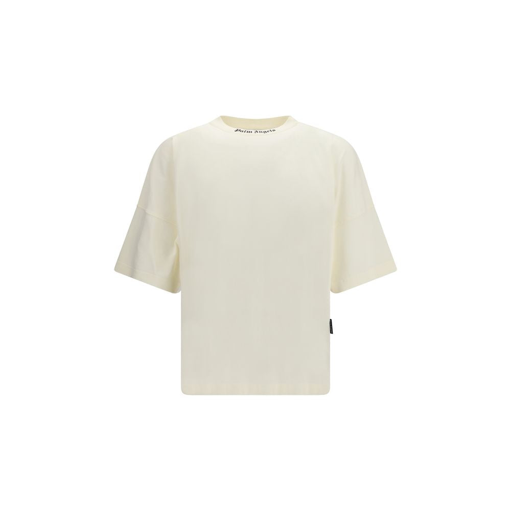 Palm Angels Beige Cotton T-Shirt
