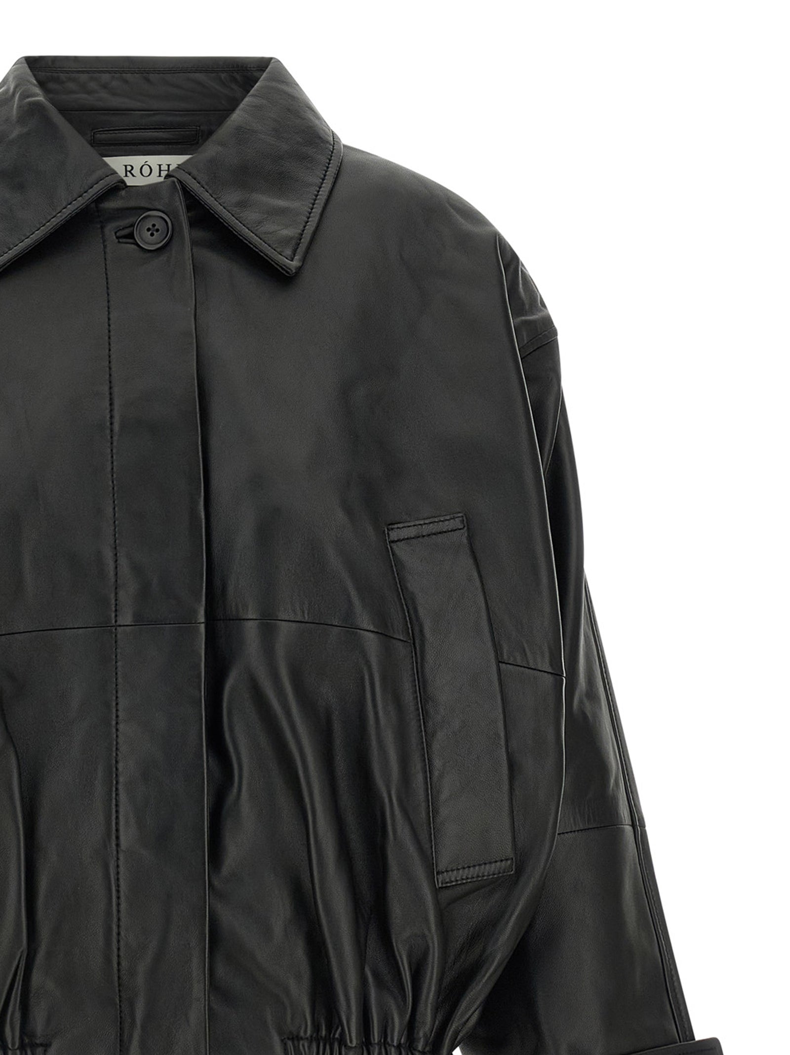 Rohe Black Lamb Leather Leather Jacket