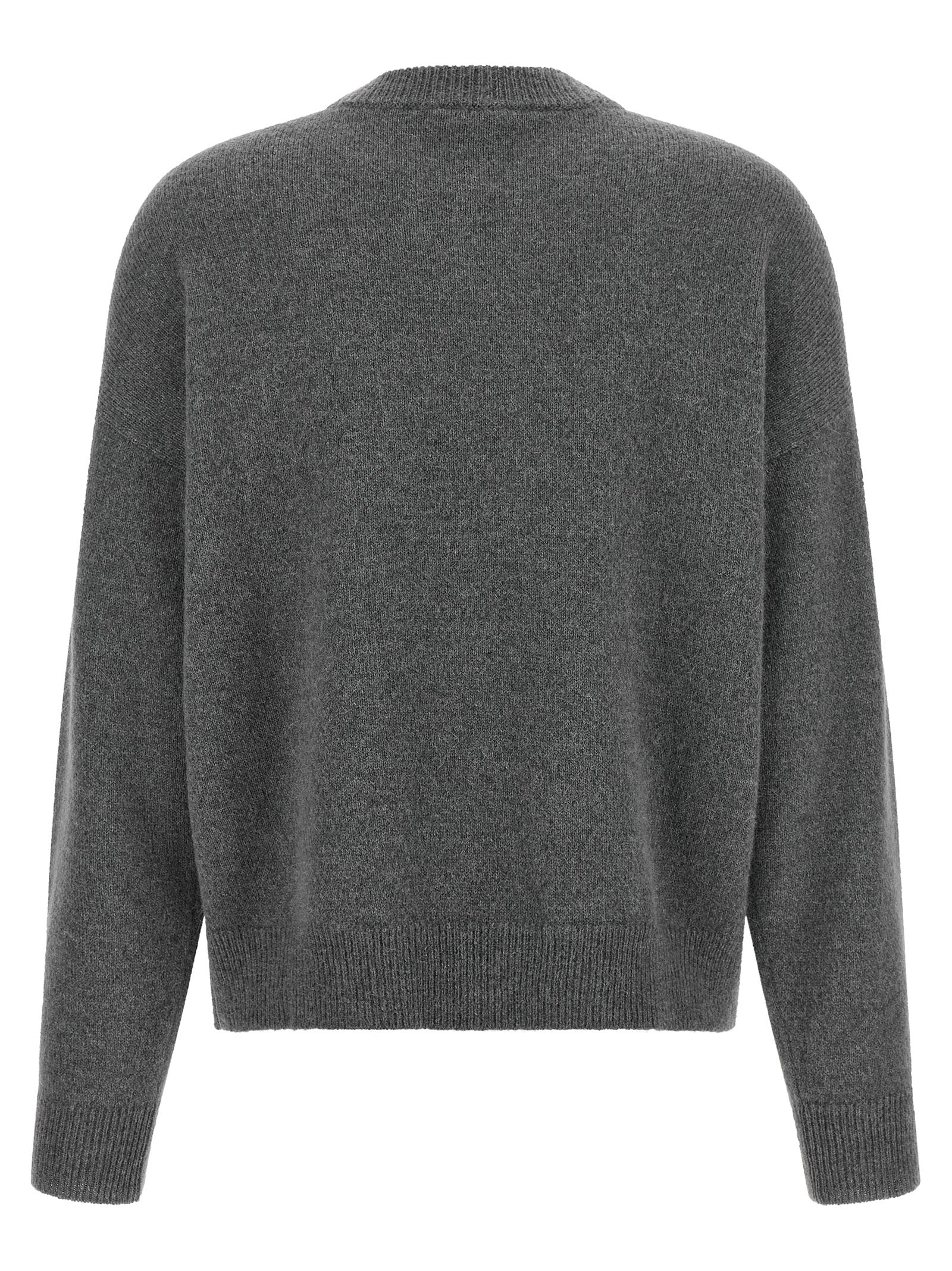 Peserico Gray Wool Cardigan