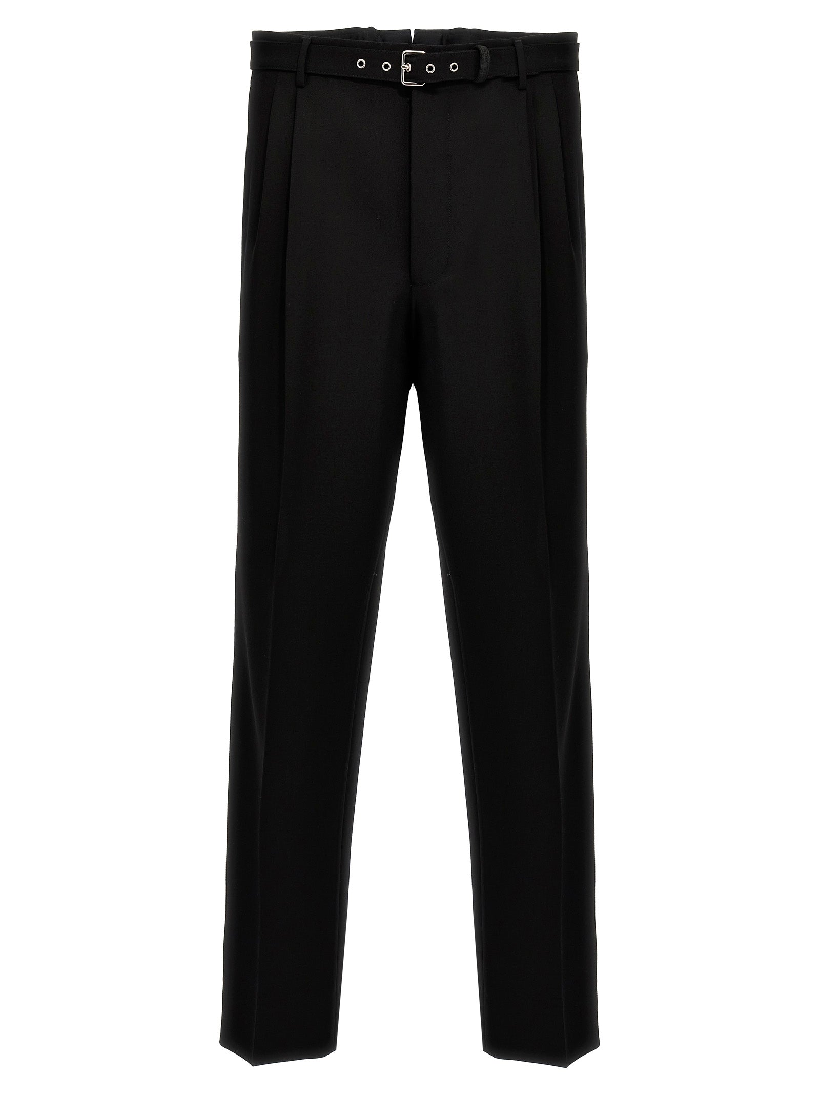 Prada Black Virgin Wool Dress Pants