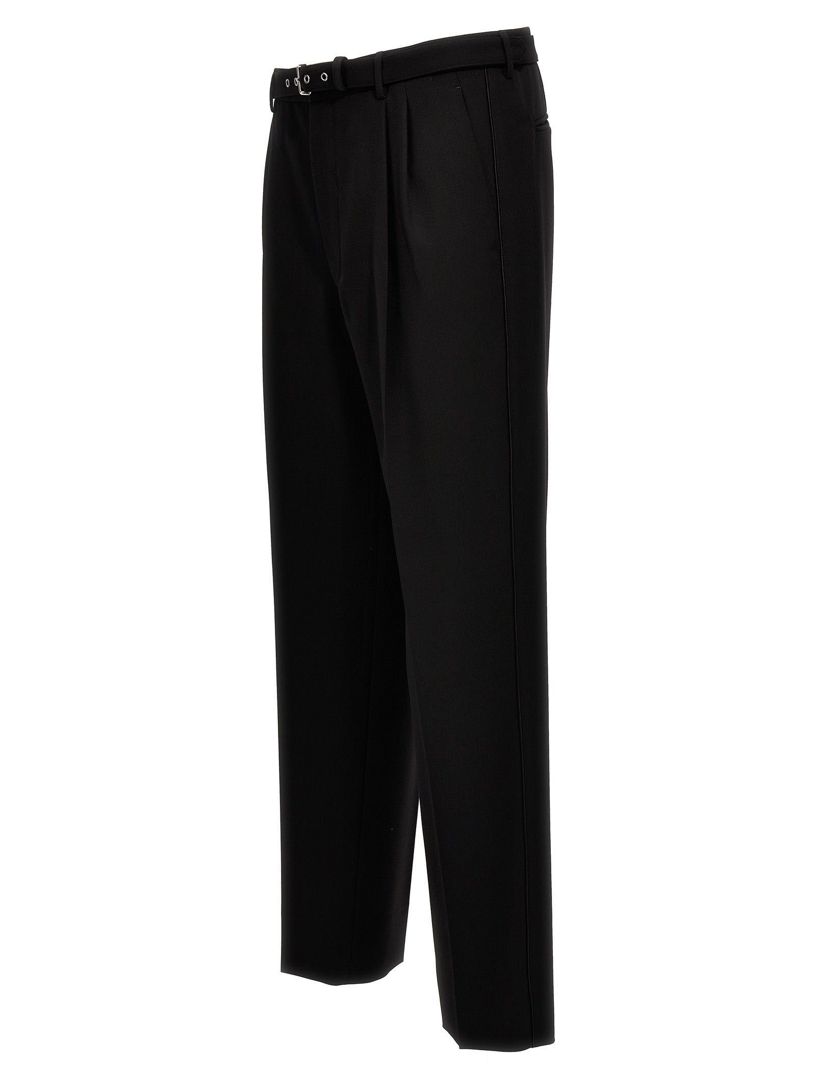 Prada Black Virgin Wool Dress Pants