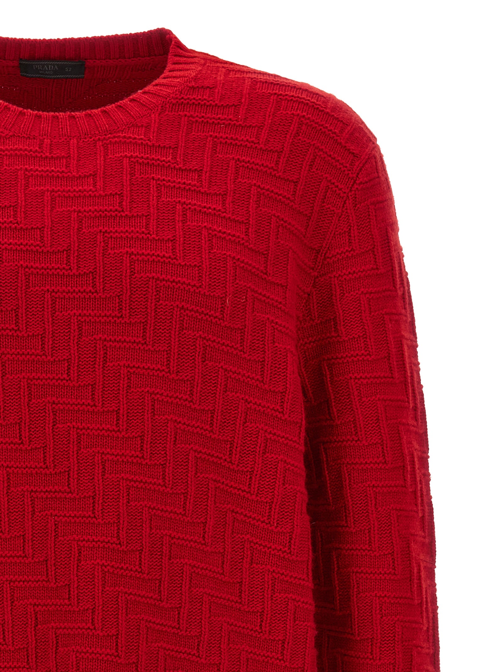 Prada Multicolor Virgin Wool Cardigan