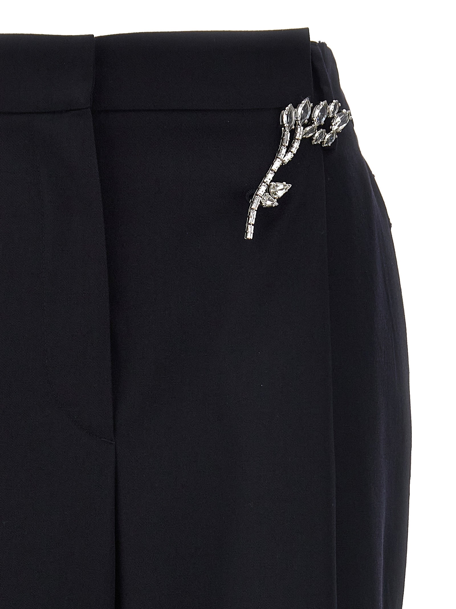 Prada Blue Wool Casual Pants