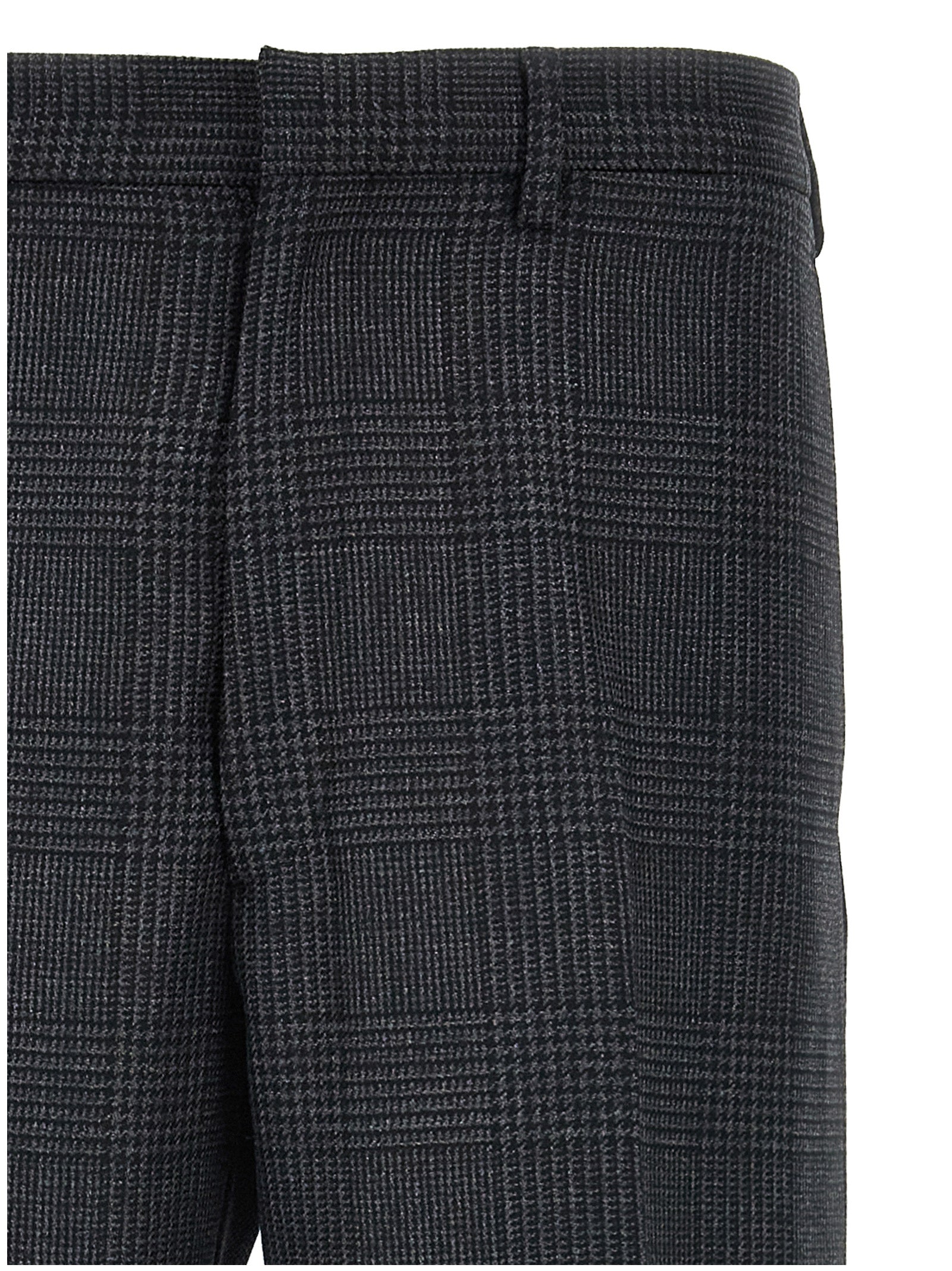 Prada Gray Virgin Wool Dress Pants