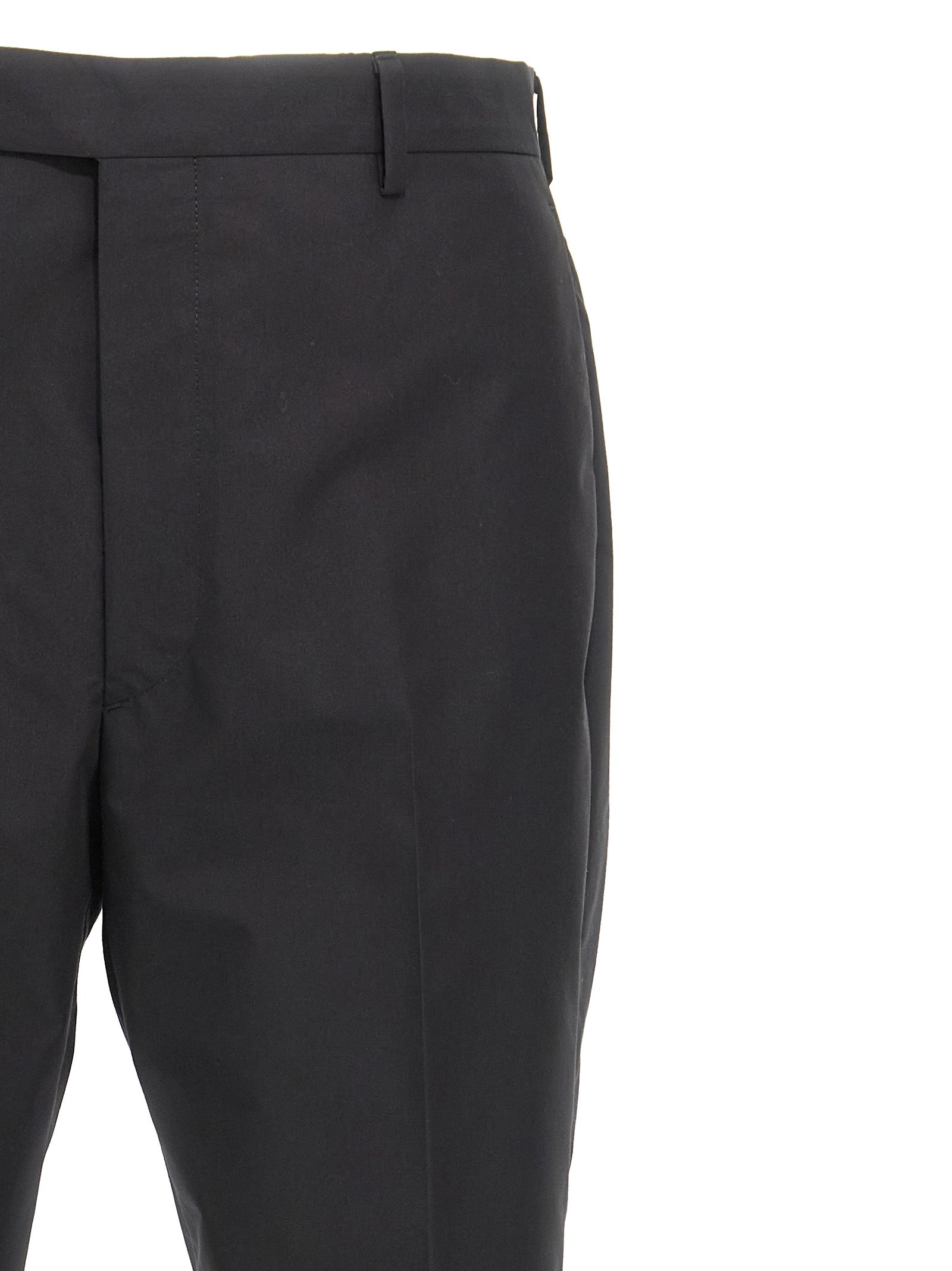 Prada Black Cotton Dress Pants
