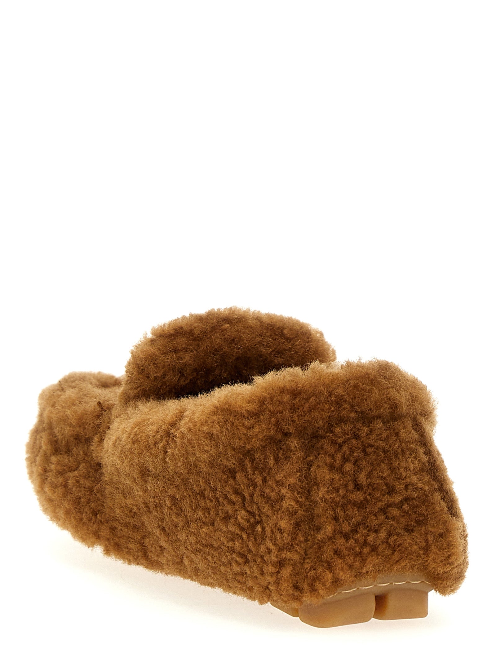 Prada Brown Lamb Leather Slip-On Loafers