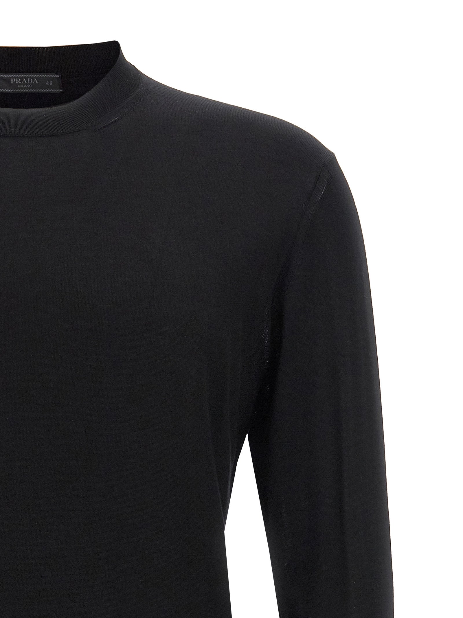 Prada Black Silk Cardigan