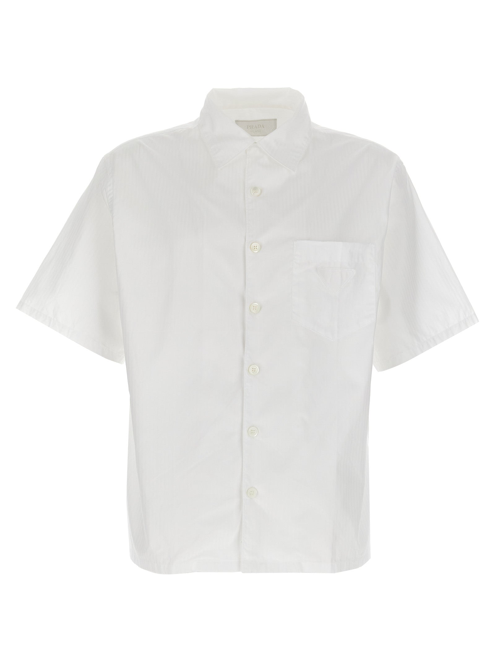Prada White Cotton Blouse