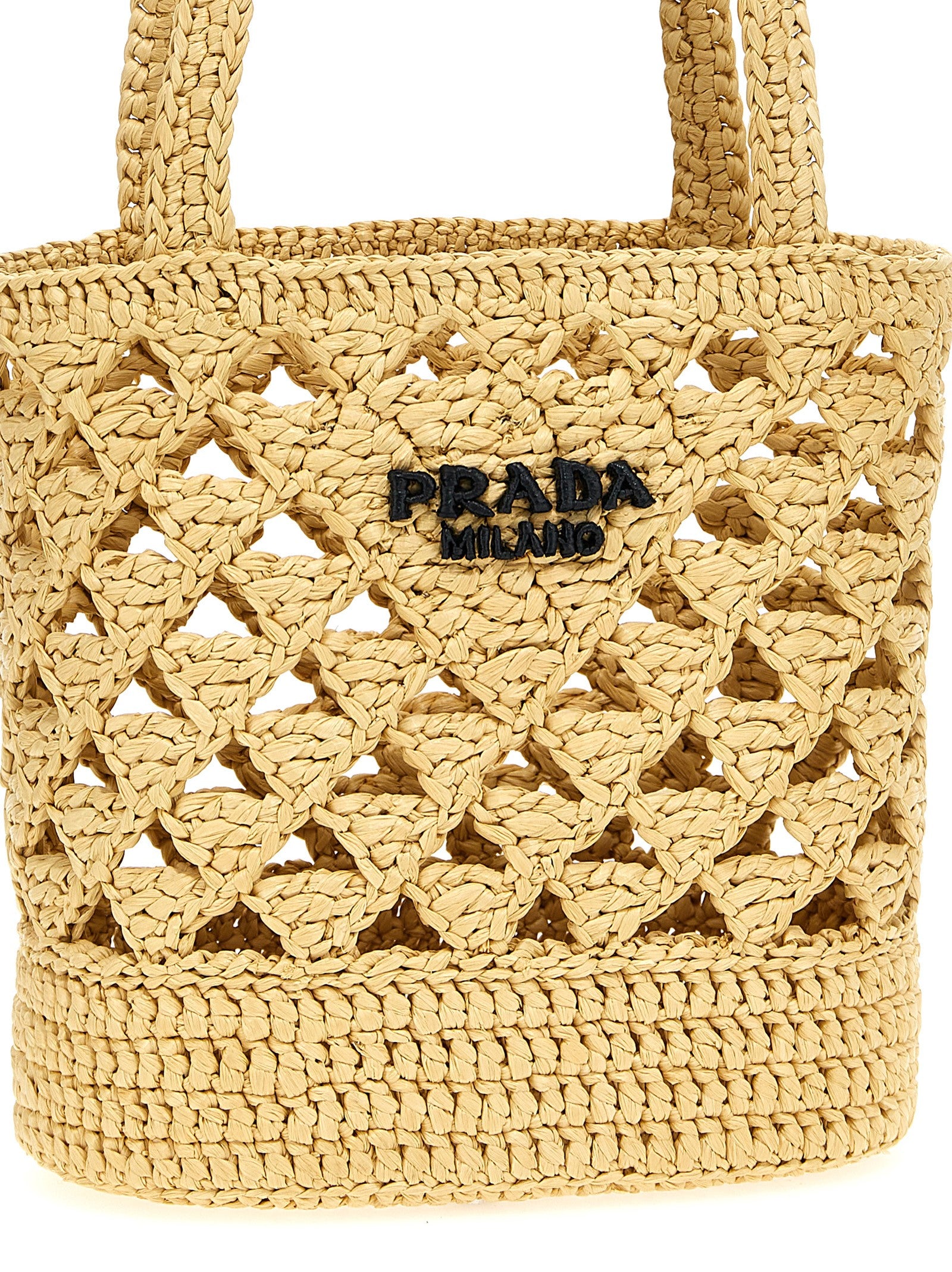 Prada Beige Viscose Handbag