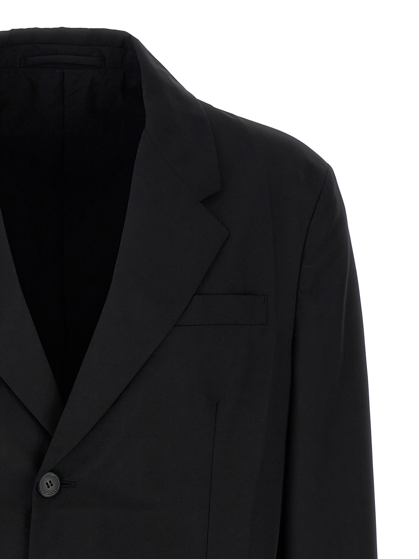 Prada Black Virgin Wool Blazer