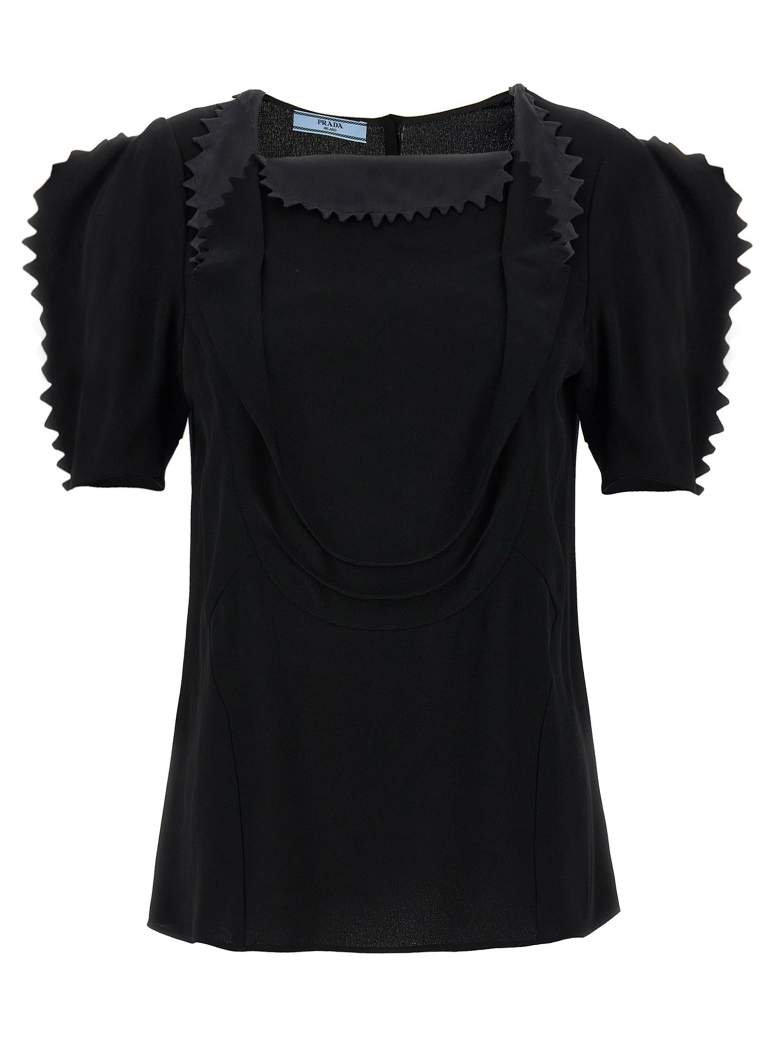 Prada Black Viscose Tank Tops