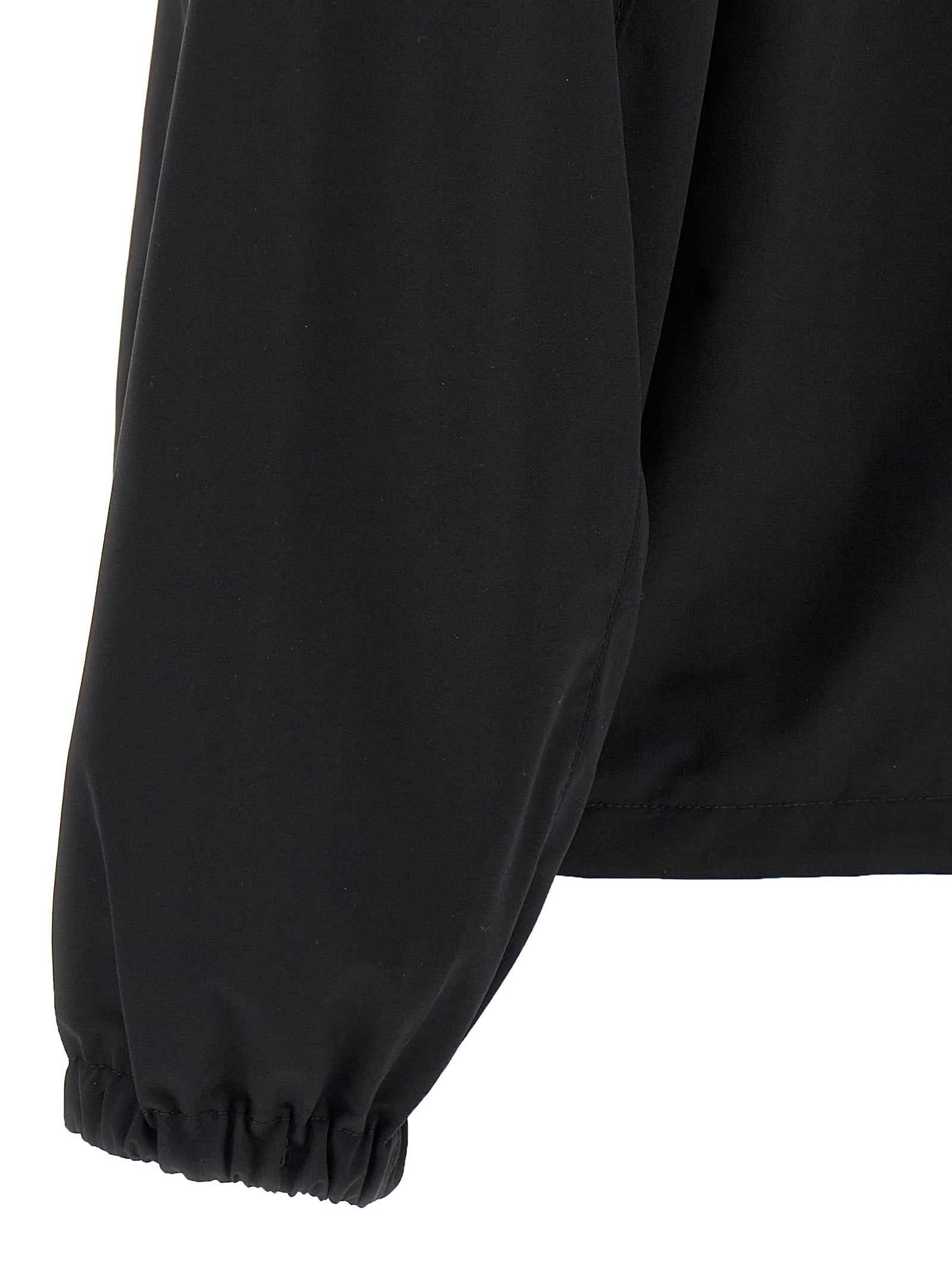 Prada Black Virgin Wool Full-Length Jacket