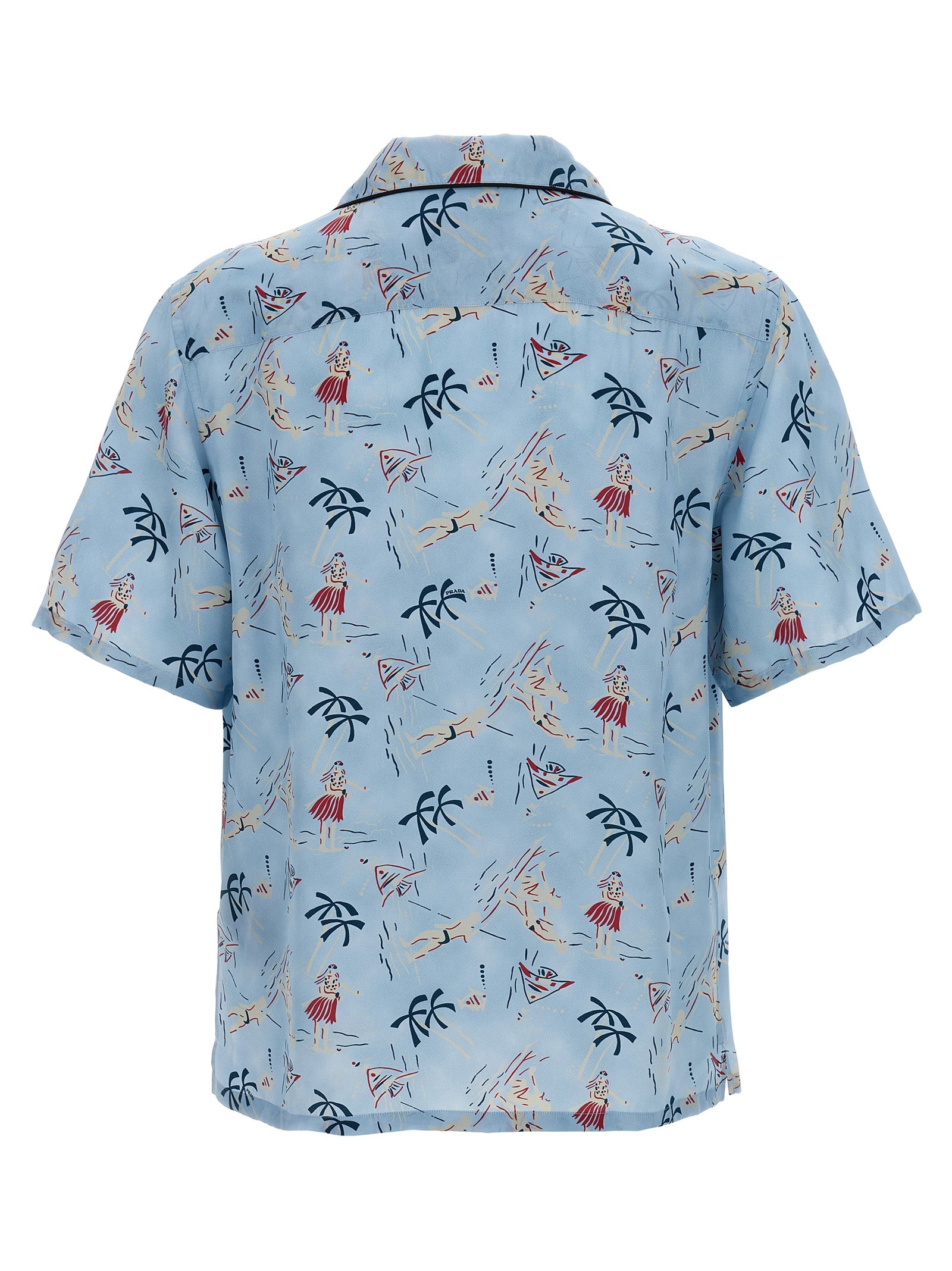 Prada Blue Viscose Blouse