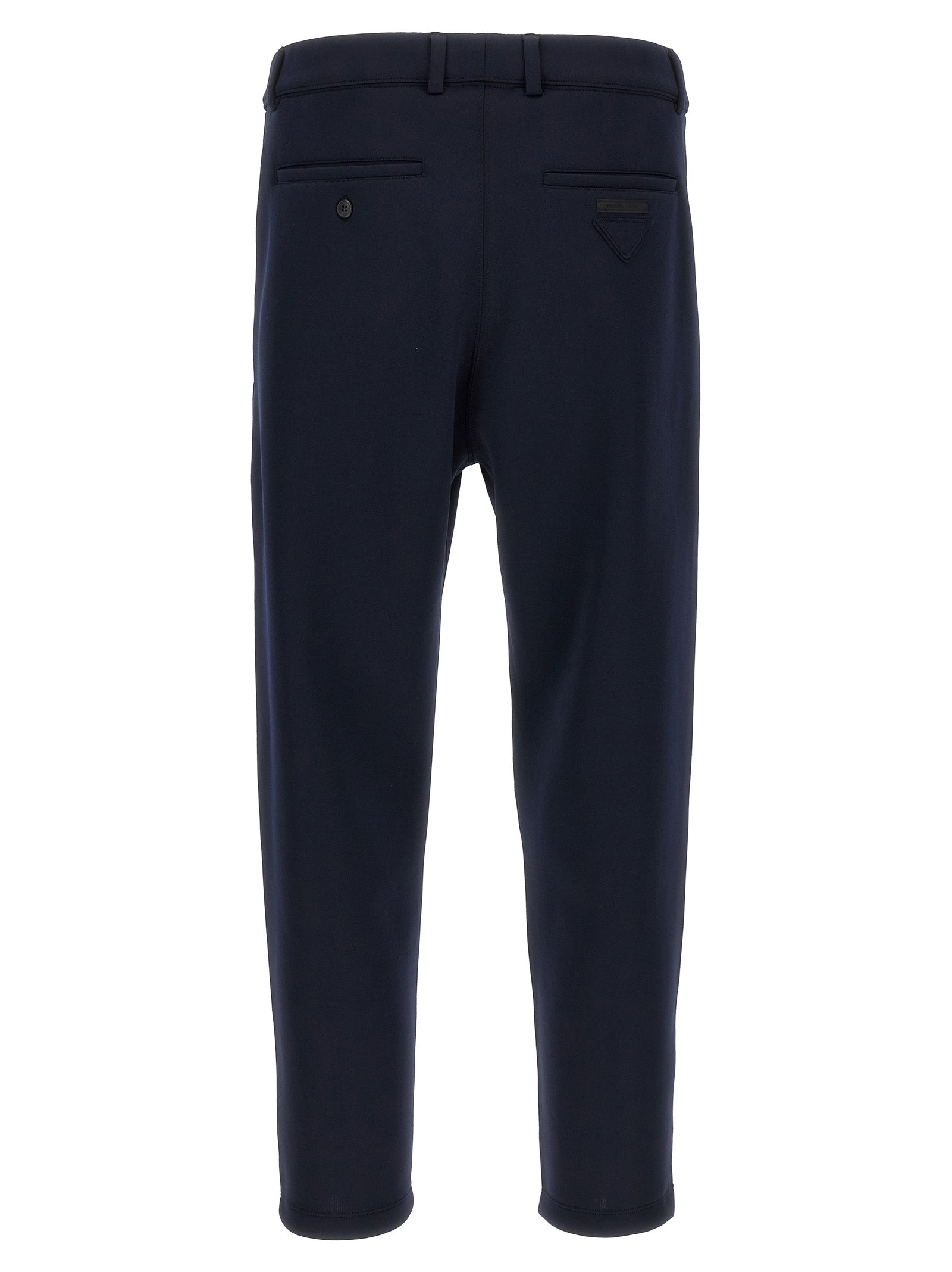 Prada Blue Polyester Casual Pants