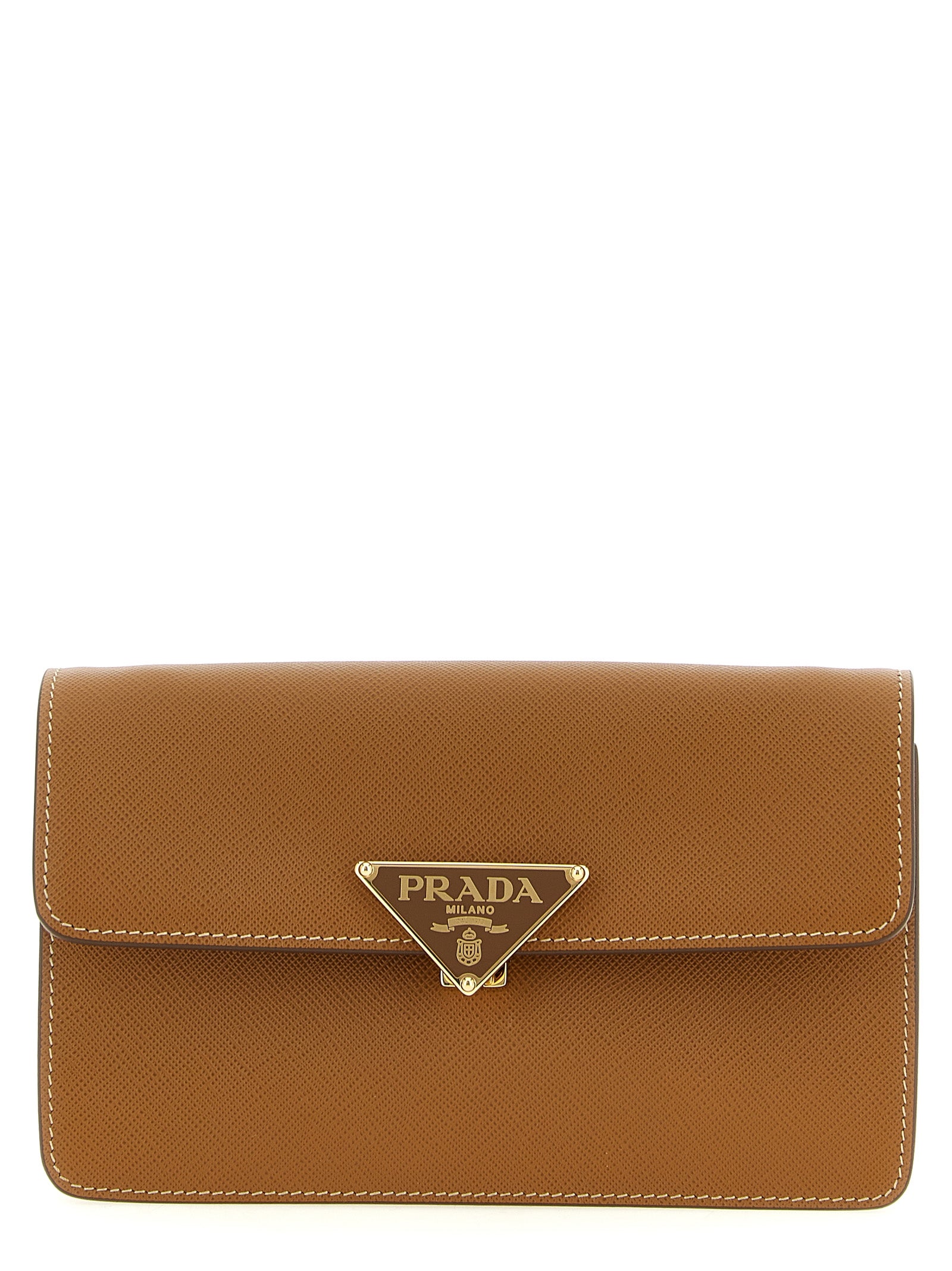 Prada Beige Calfskin Crossbody Bag