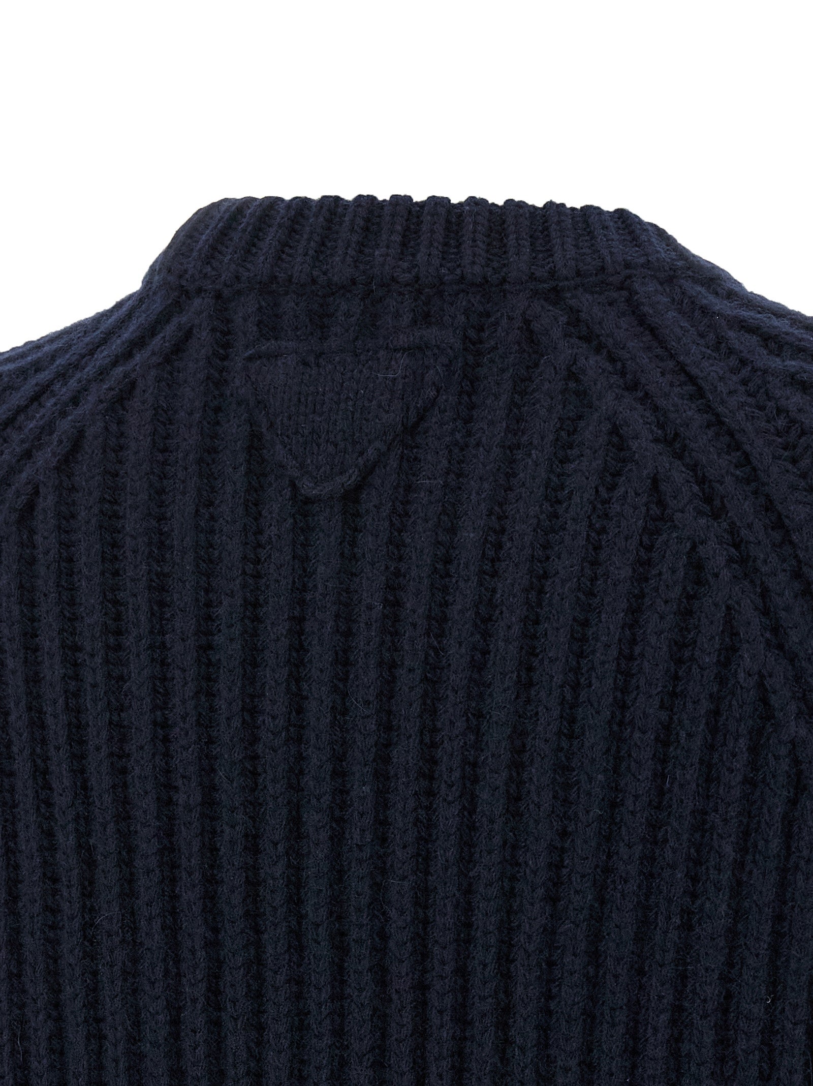 Prada Blue Virgin Wool Cardigan