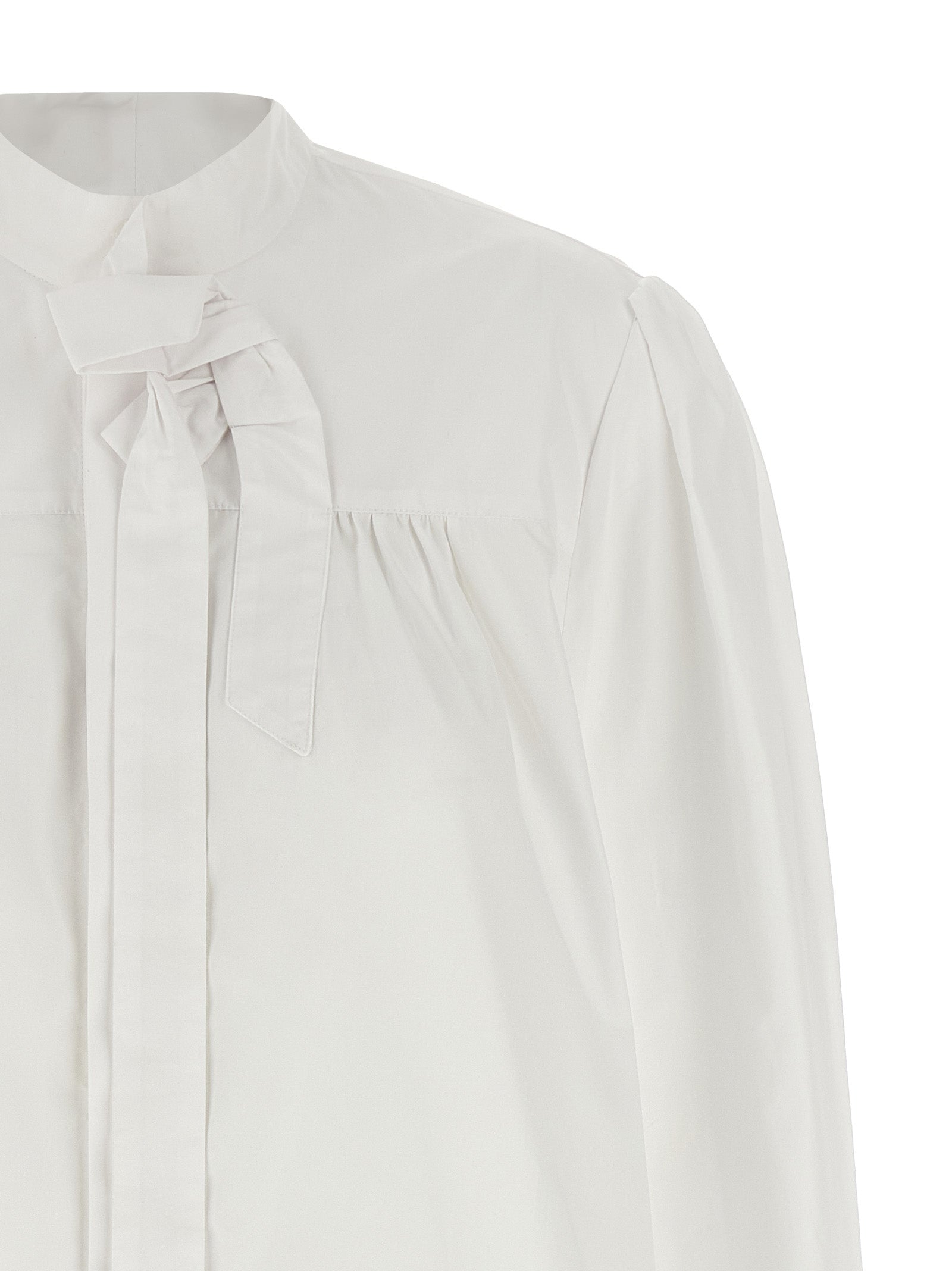 Prada White Cotton Blouse