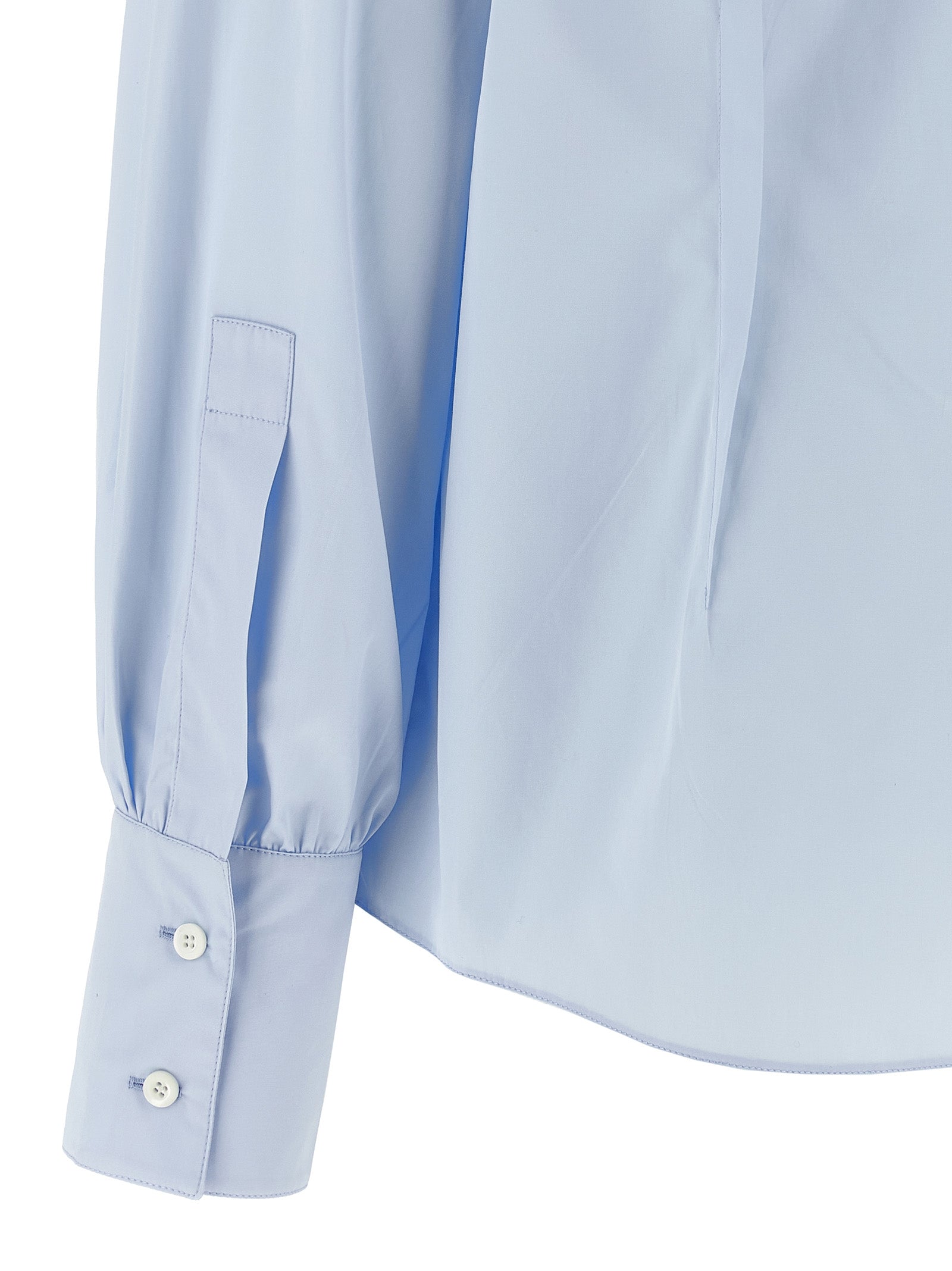Prada Blue Cotton Blouse