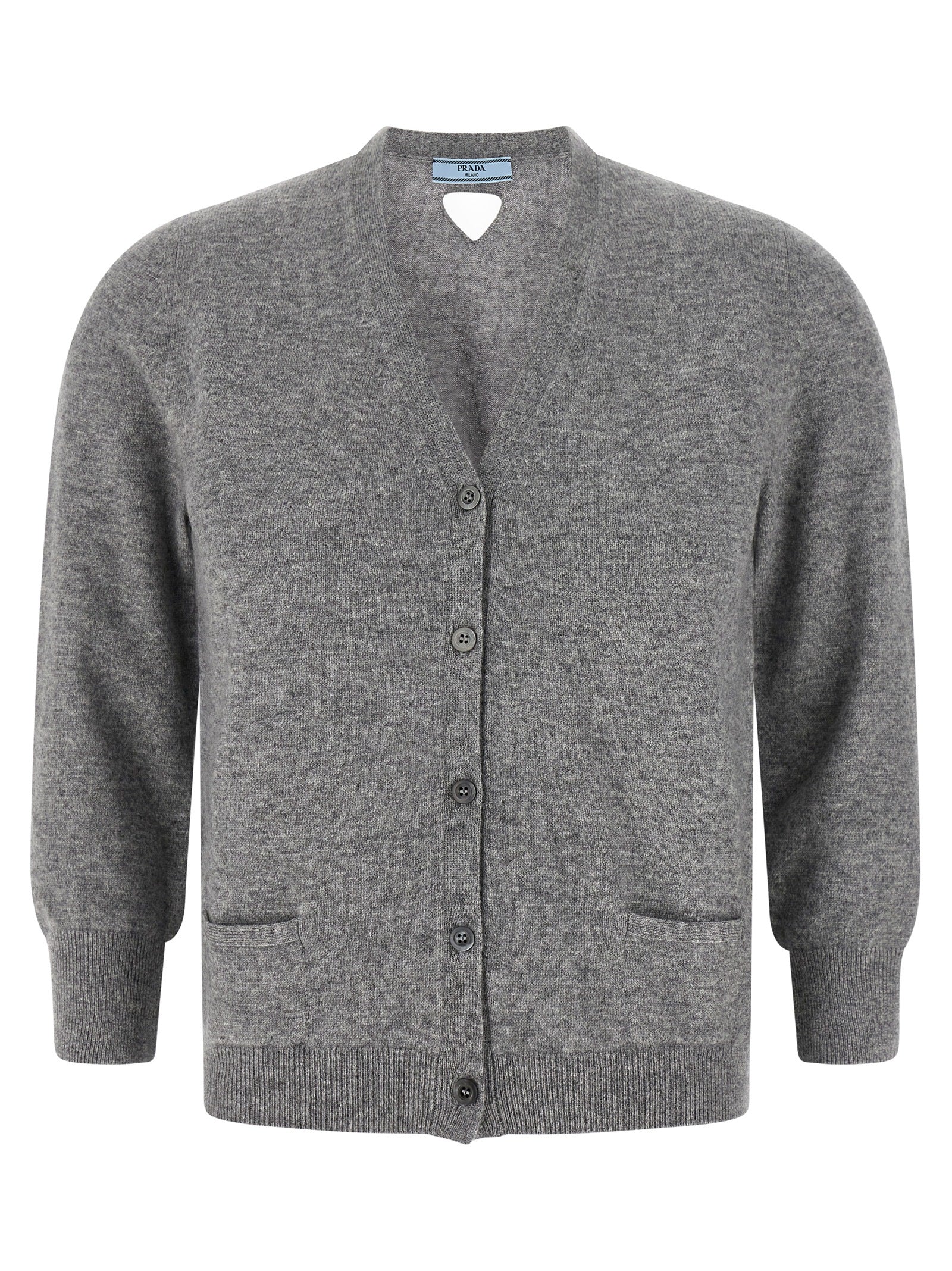 Prada Gray Cashmere Cardigan