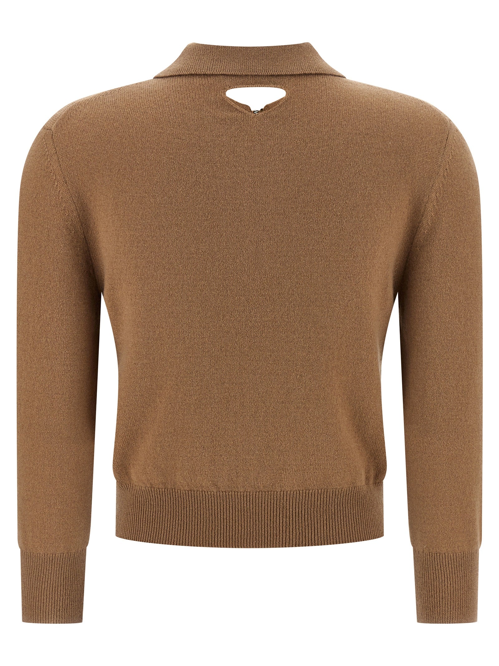 Prada Beige Cashmere Polo Shirt