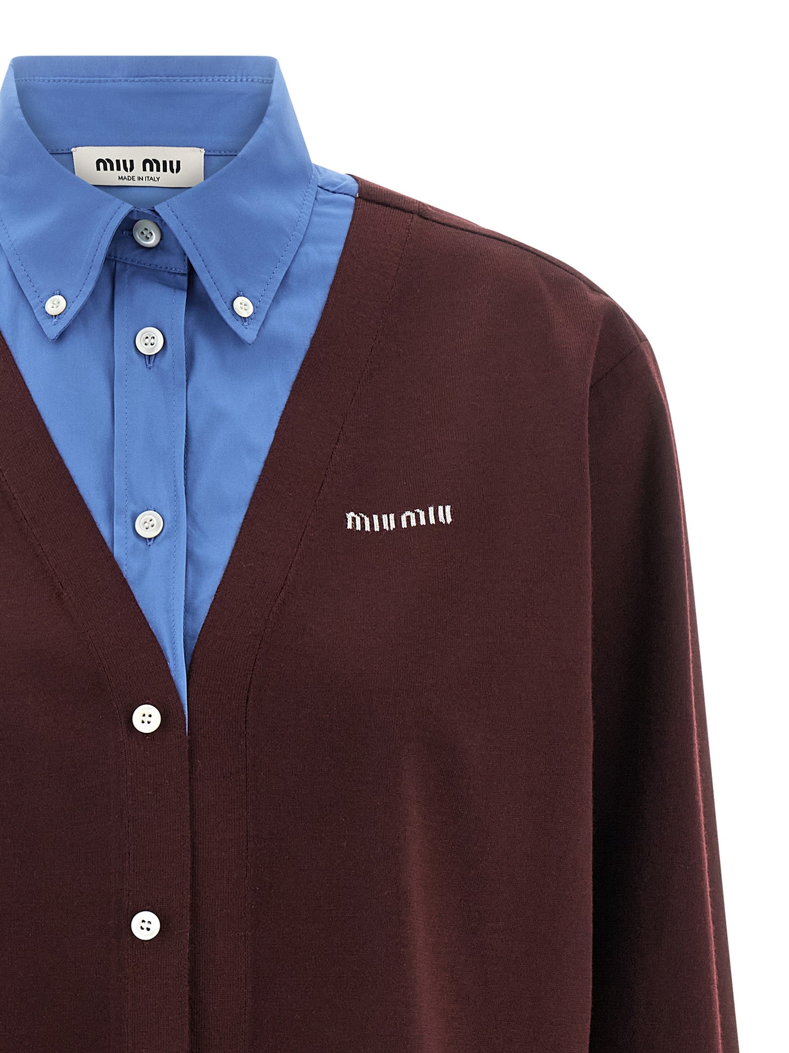 Miu Miu Multicolor Virgin Wool Blouse