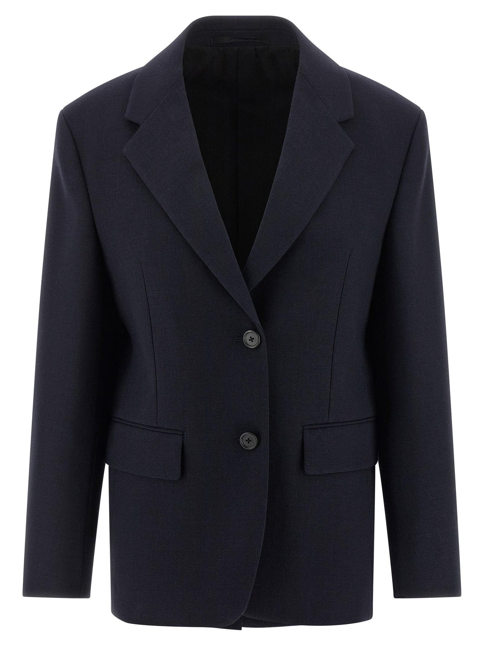 Prada Blue Virgin Wool Blazer