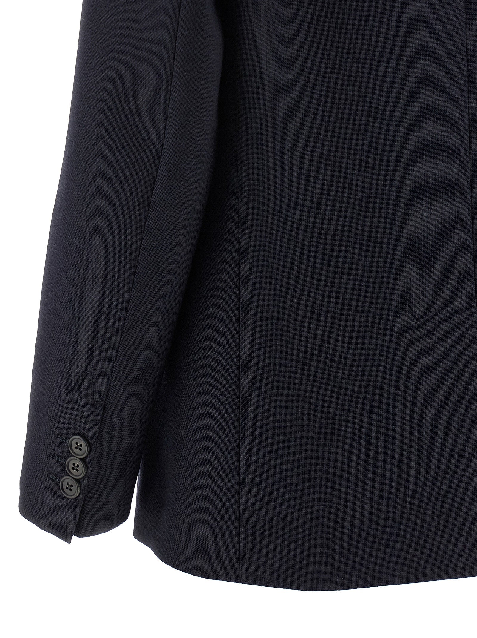 Prada Blue Virgin Wool Blazer
