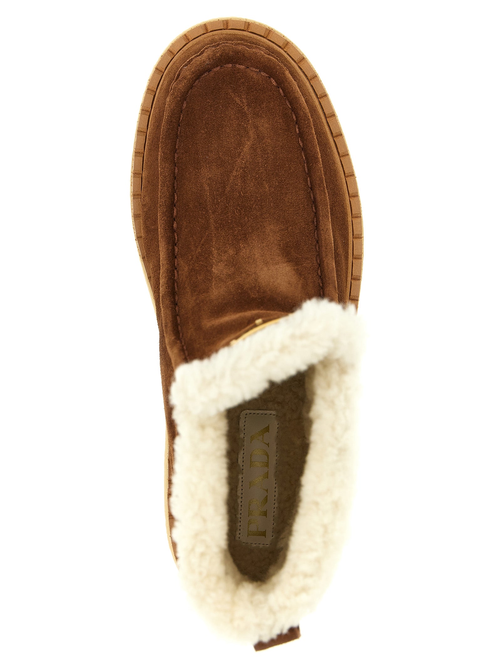 Prada Brown Calfskin Ankle Boots