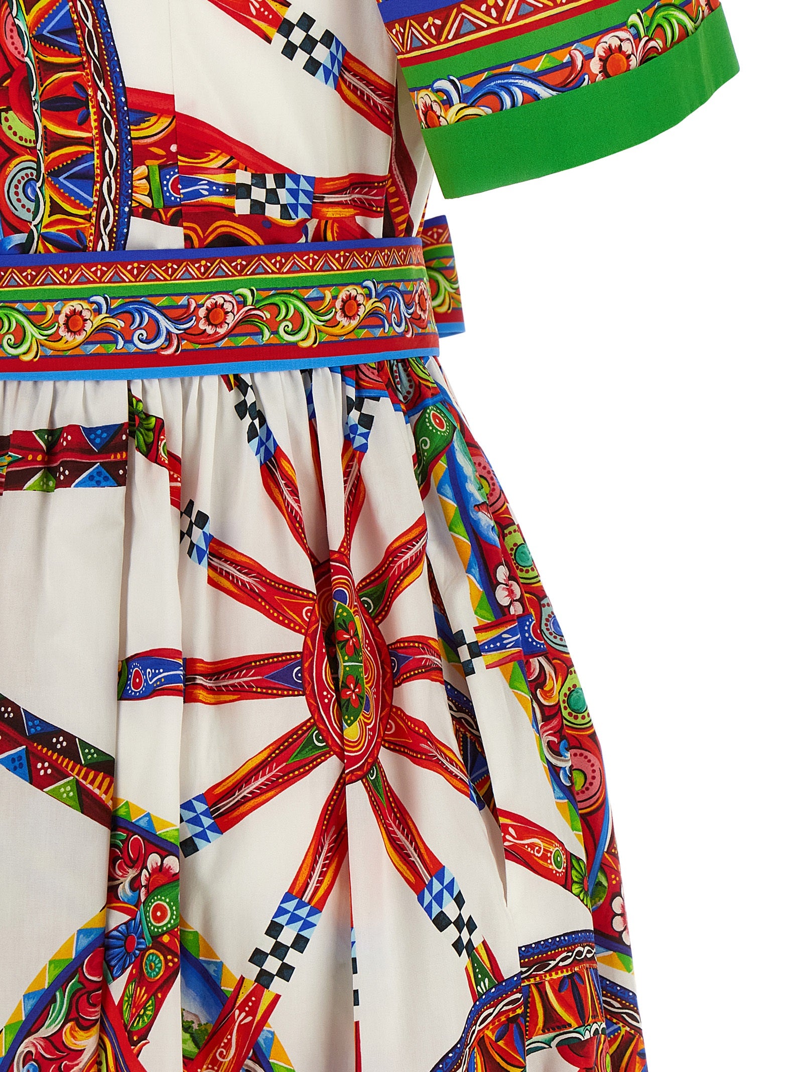 Dolce & Gabbana Multicolor Cotton Midi Dress