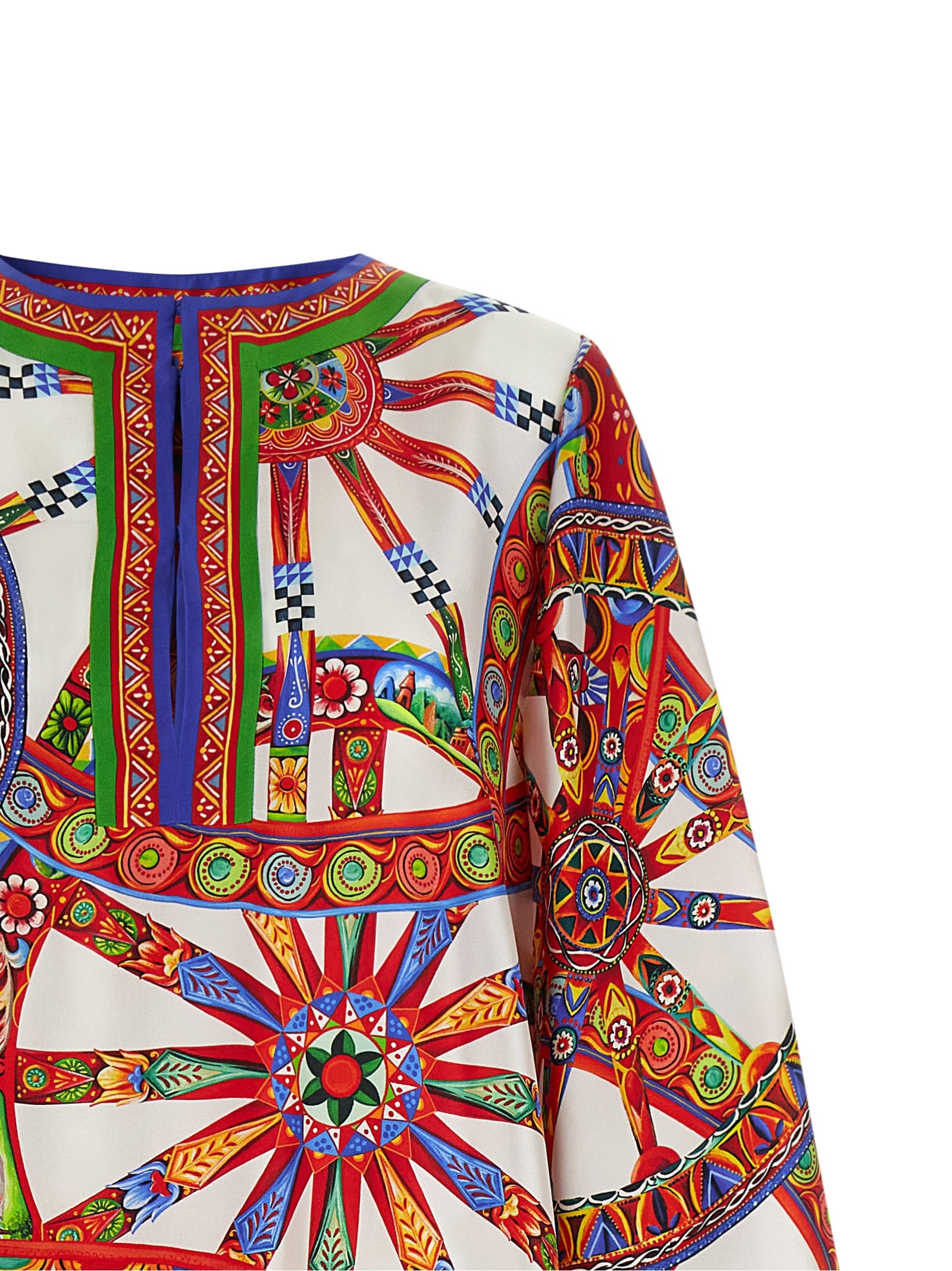 Dolce & Gabbana Multicolor Silk Long Dress