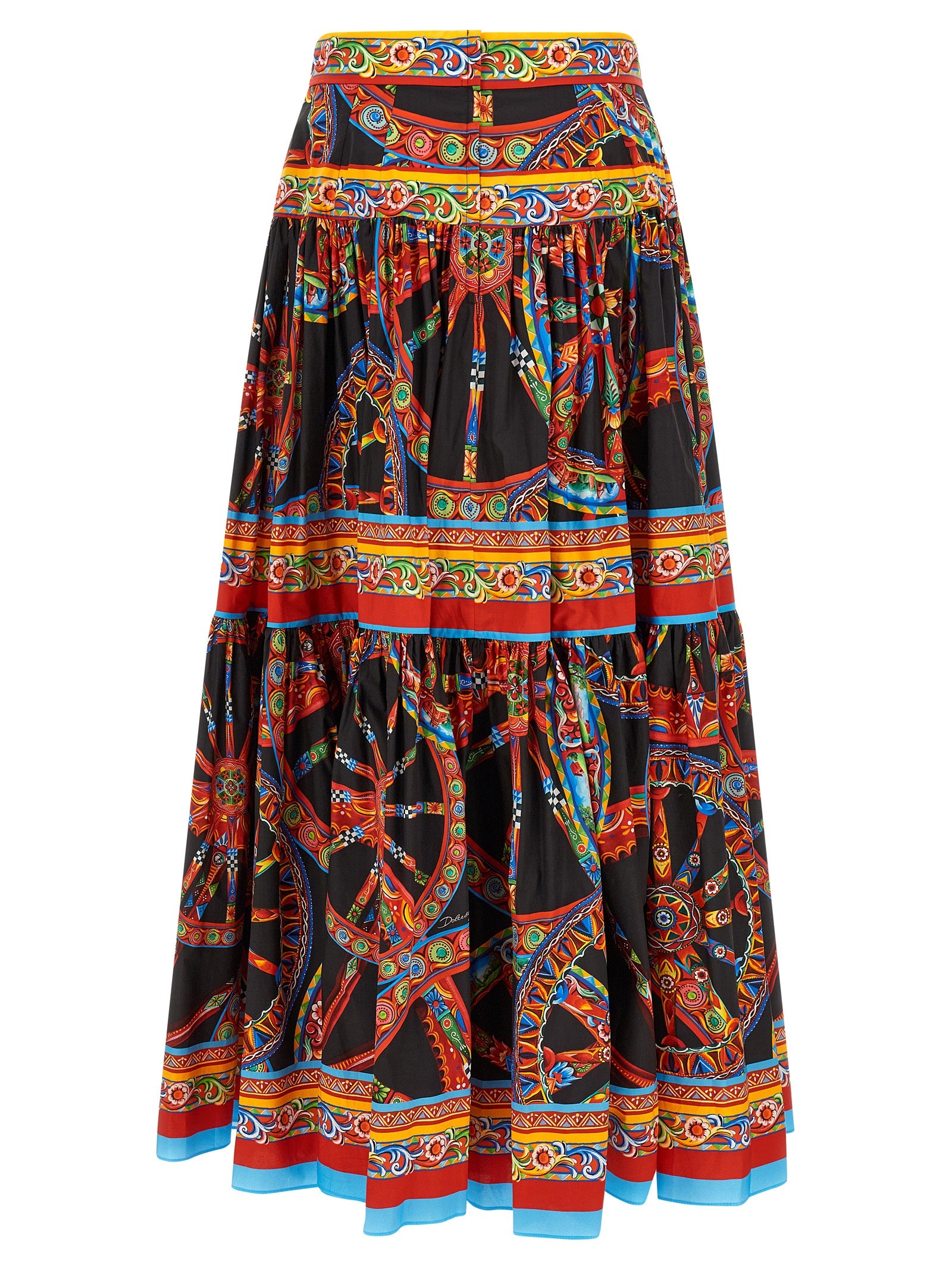 Dolce & Gabbana Multicolor Cotton Mini Skirt