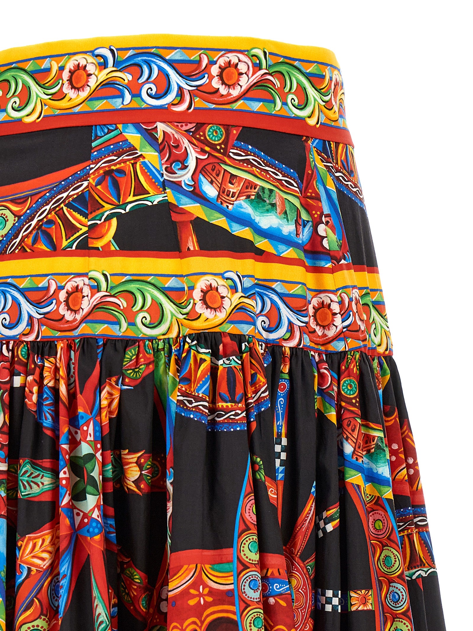Dolce & Gabbana Multicolor Cotton Mini Skirt