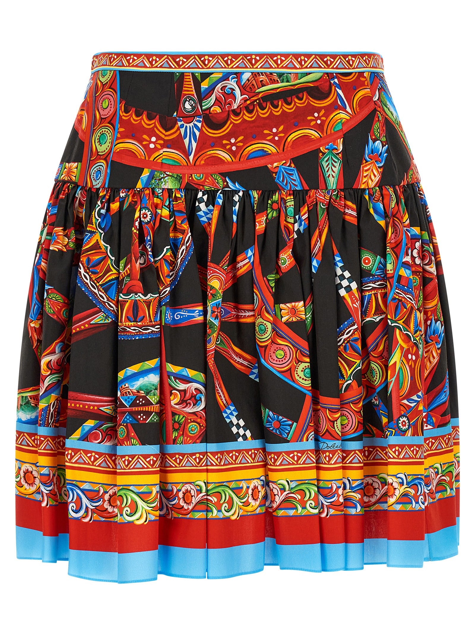 Dolce & Gabbana Multicolor Cotton Long Skirt