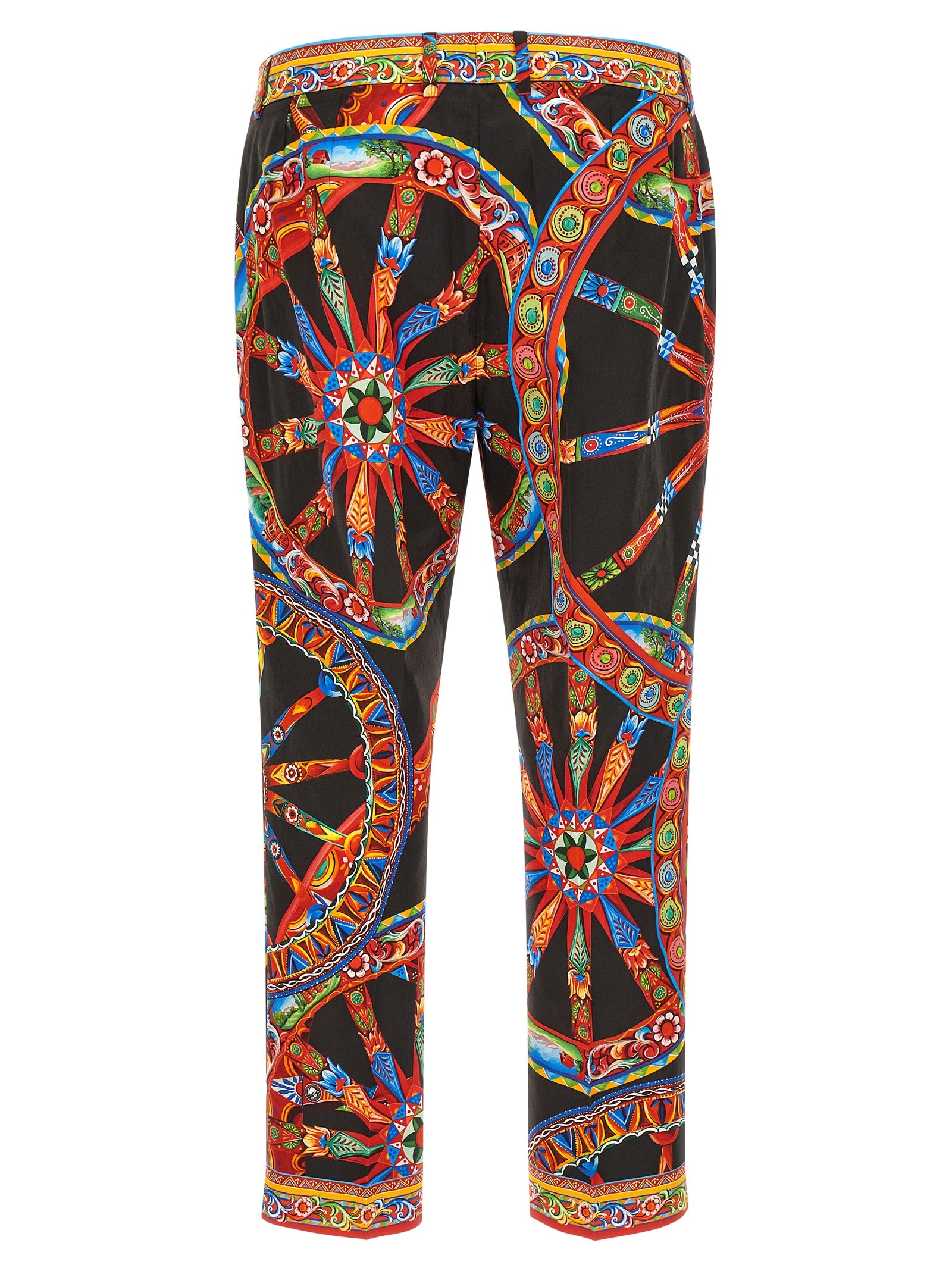 Dolce & Gabbana Multicolor Cotton Casual Pants